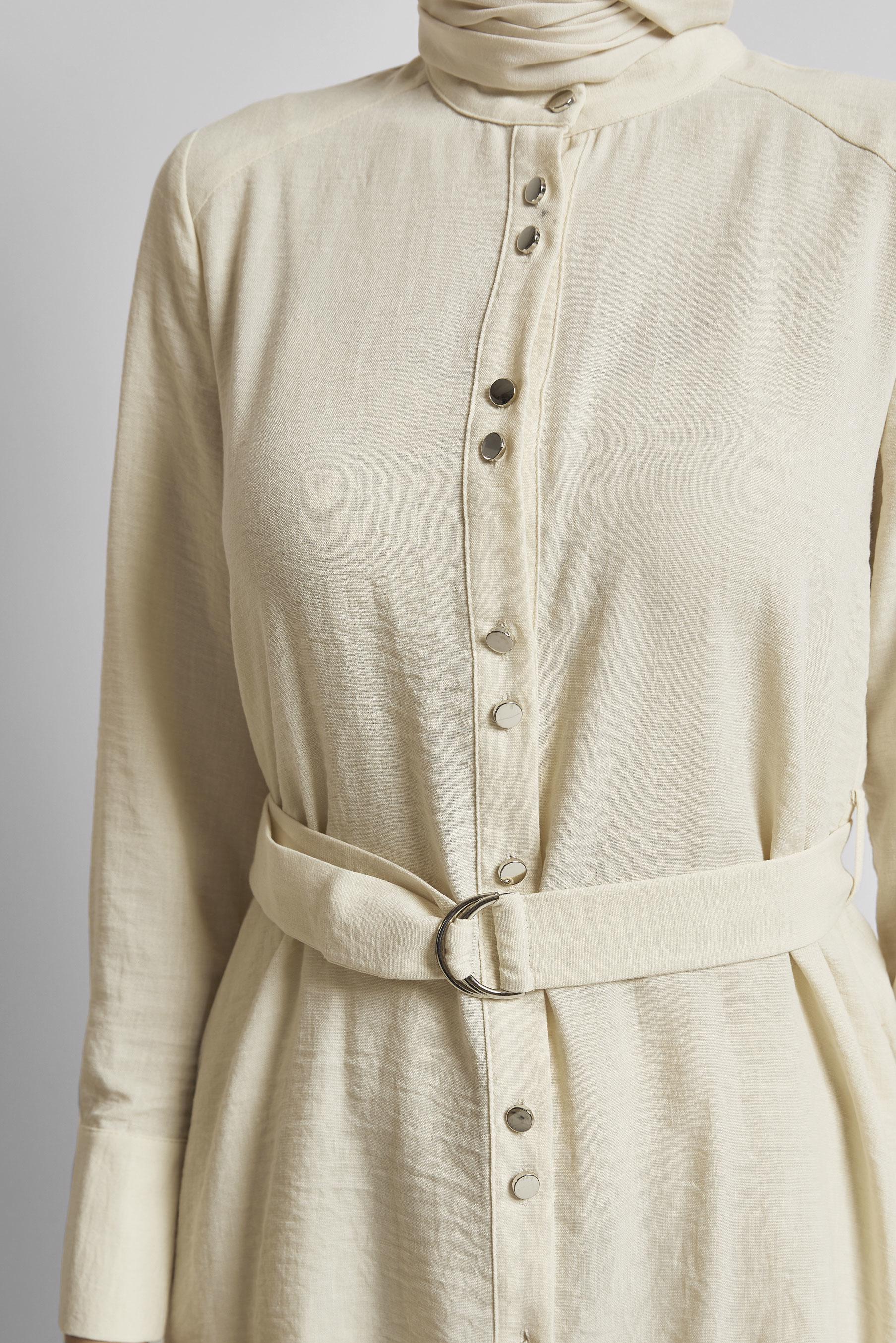 Vêtements hijab ÉCRUE COSTUME PANTALON CEINTURÉ 45705