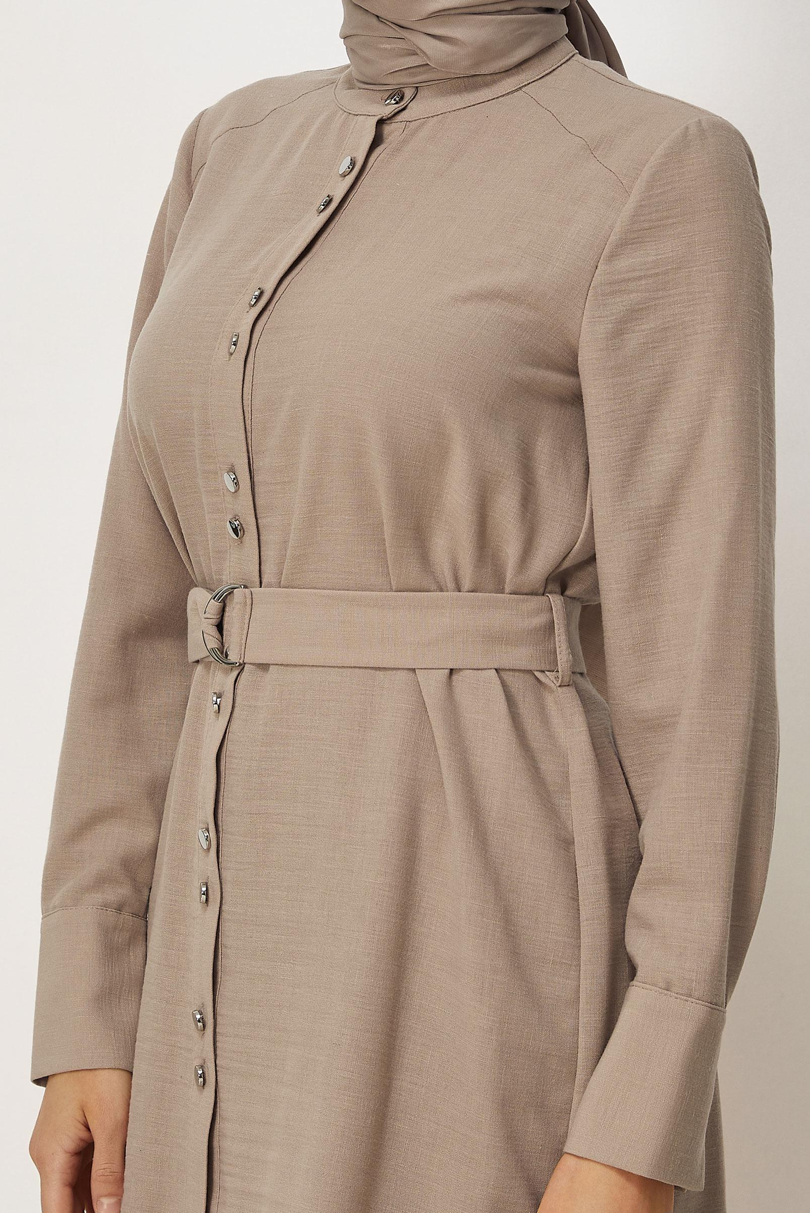 Vêtements hijab BEIGE ENSEMBLE PANTALON CEINTURÉ 45705
