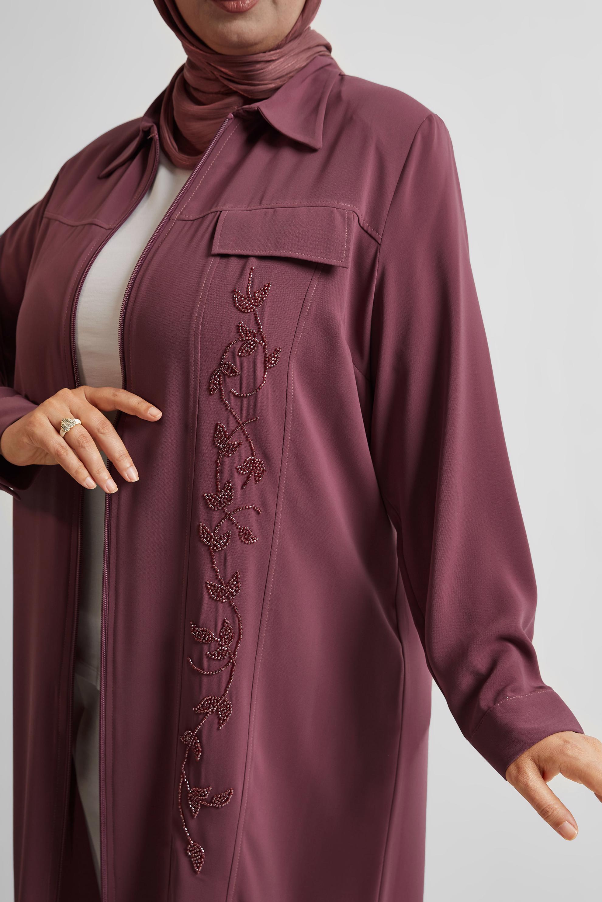 Vêtements hijab ROSE TUNIQUE BRODÉE 20556