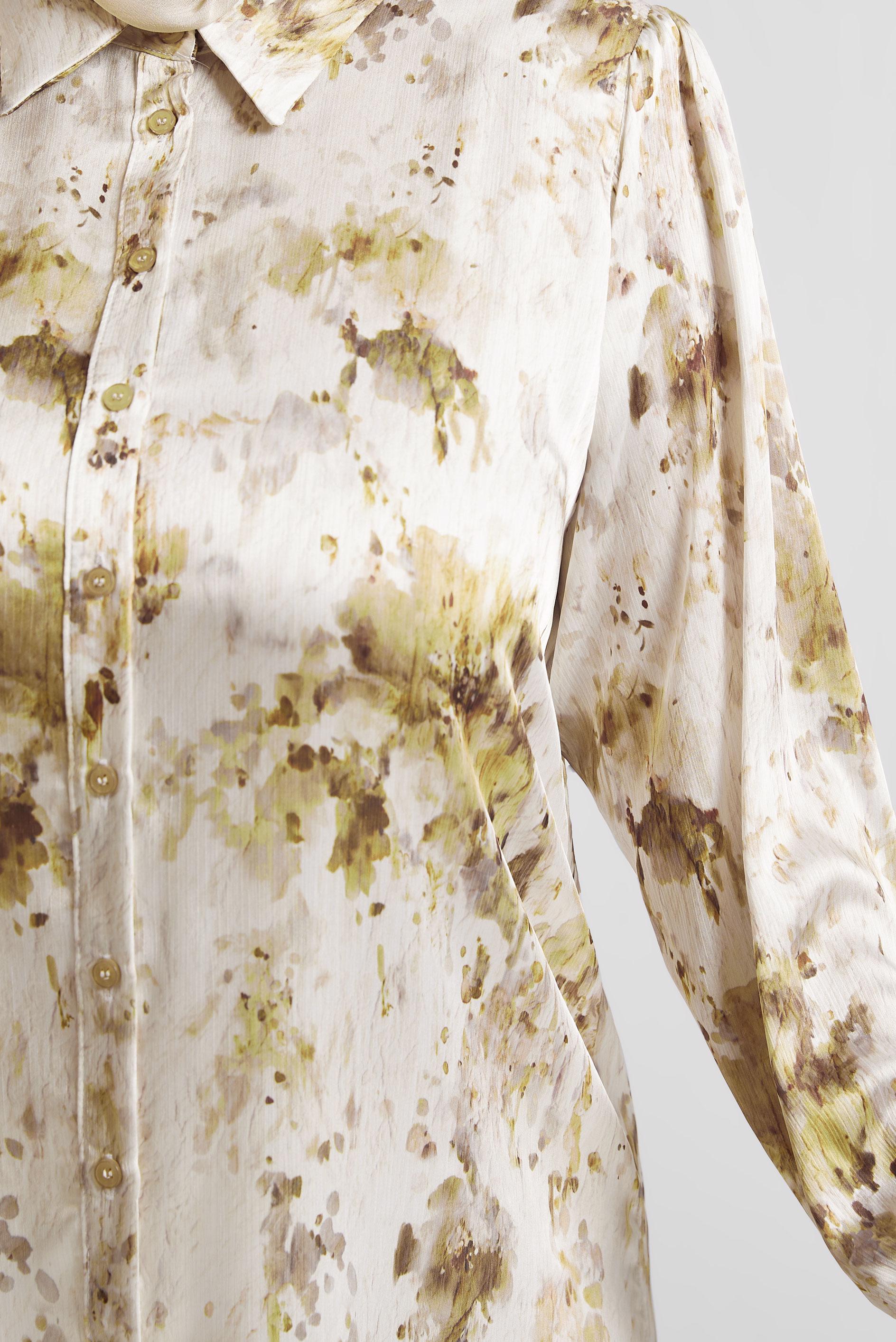 Vêtements hijab VISON TUNIQUE EN SATIN À MOTIFS 20708