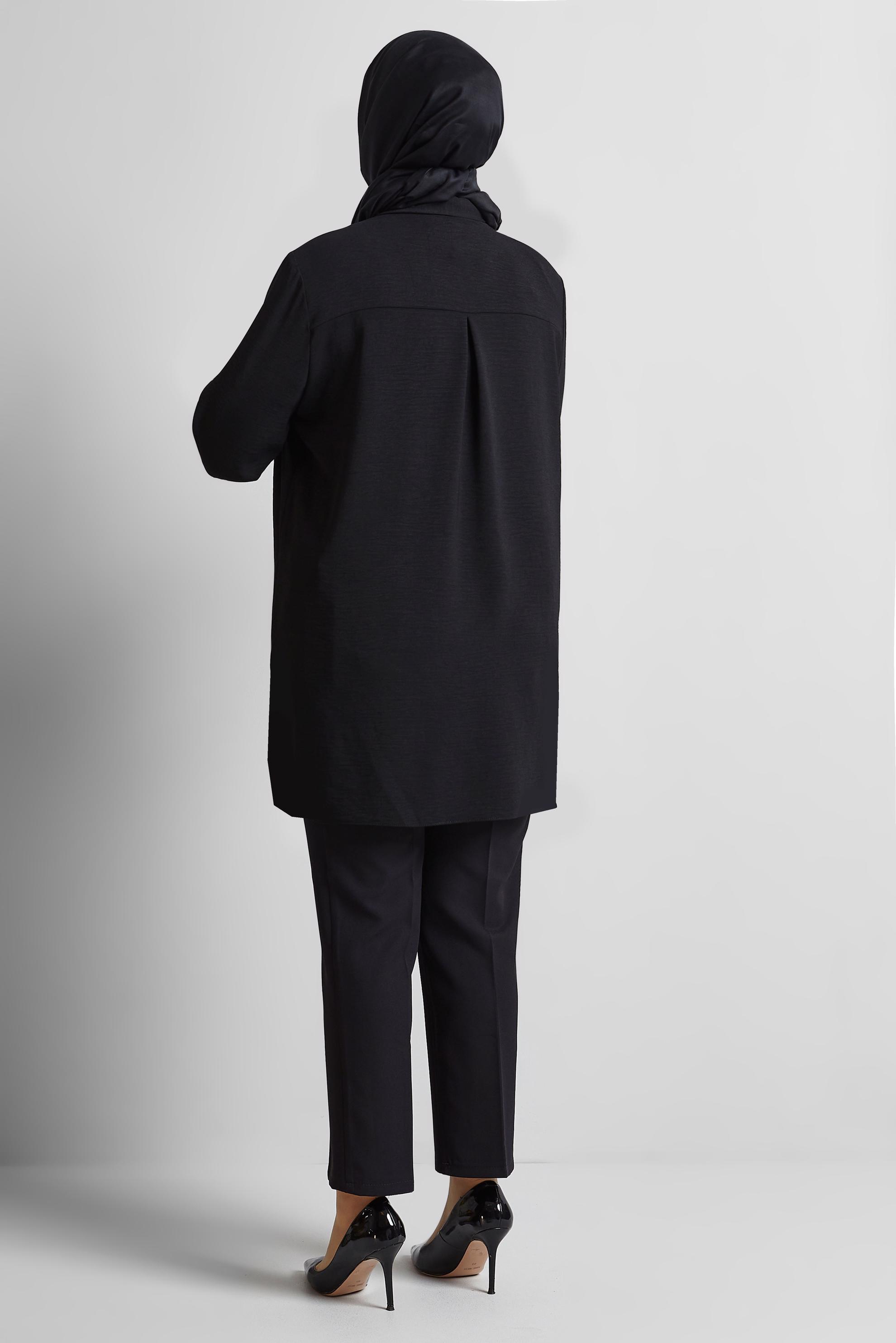 Tesettür giyim SİYAH BÜYÜK BEDEN TUNİK 20711