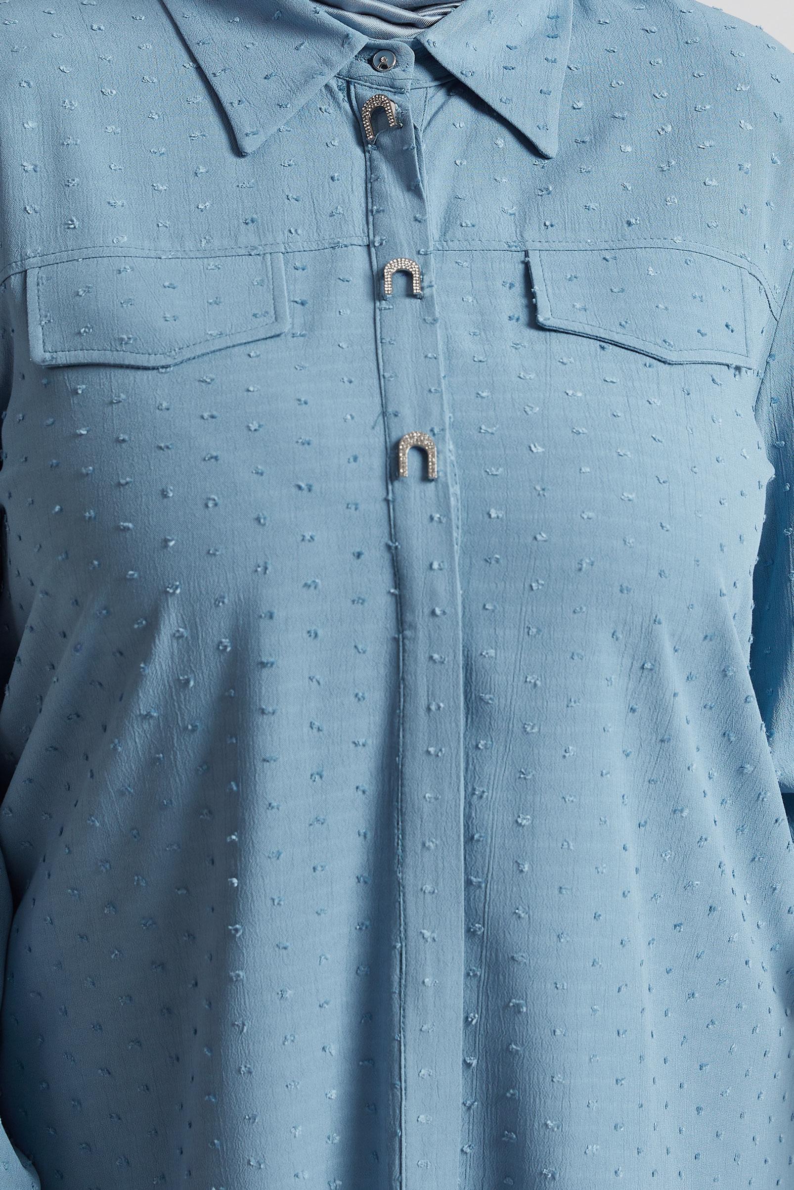 Tesettür giyim MAVİ BÜYÜK BEDEN VİSKON TUNİK 20742