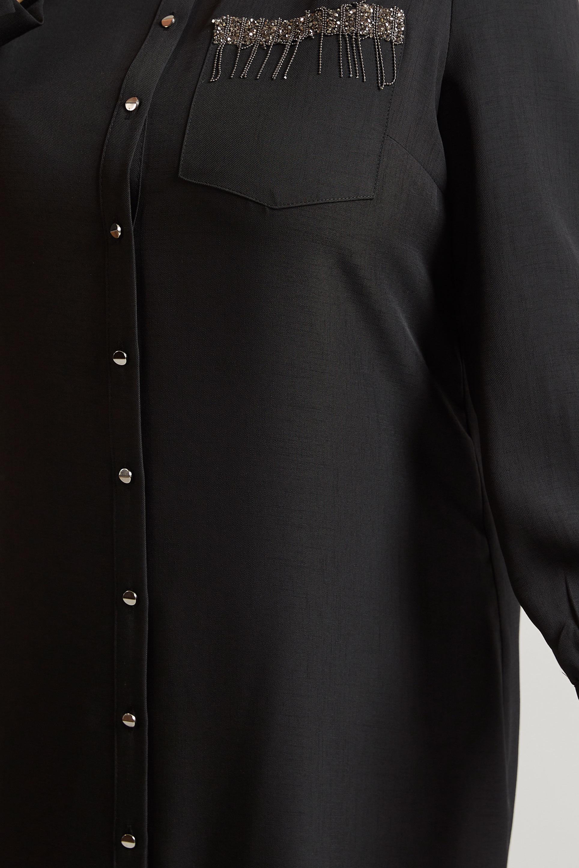 Tesettür giyim SİYAH BÜYÜK BEDEN TUNİK 20751