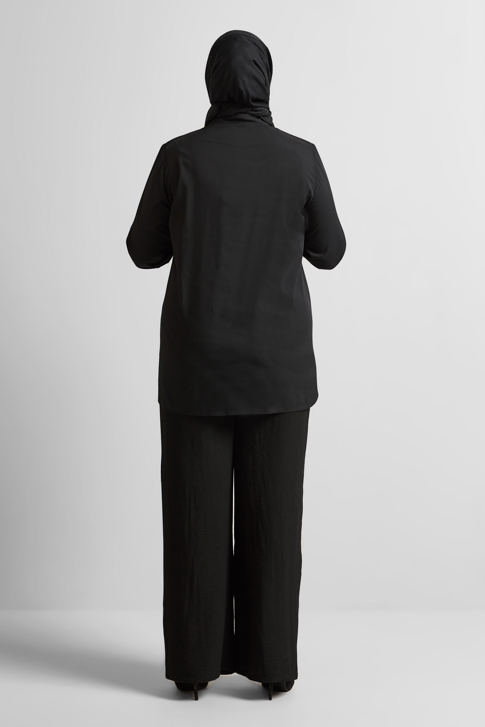 Tesettür giyim SİYAH BÜYÜK BEDEN TUNİK 20758