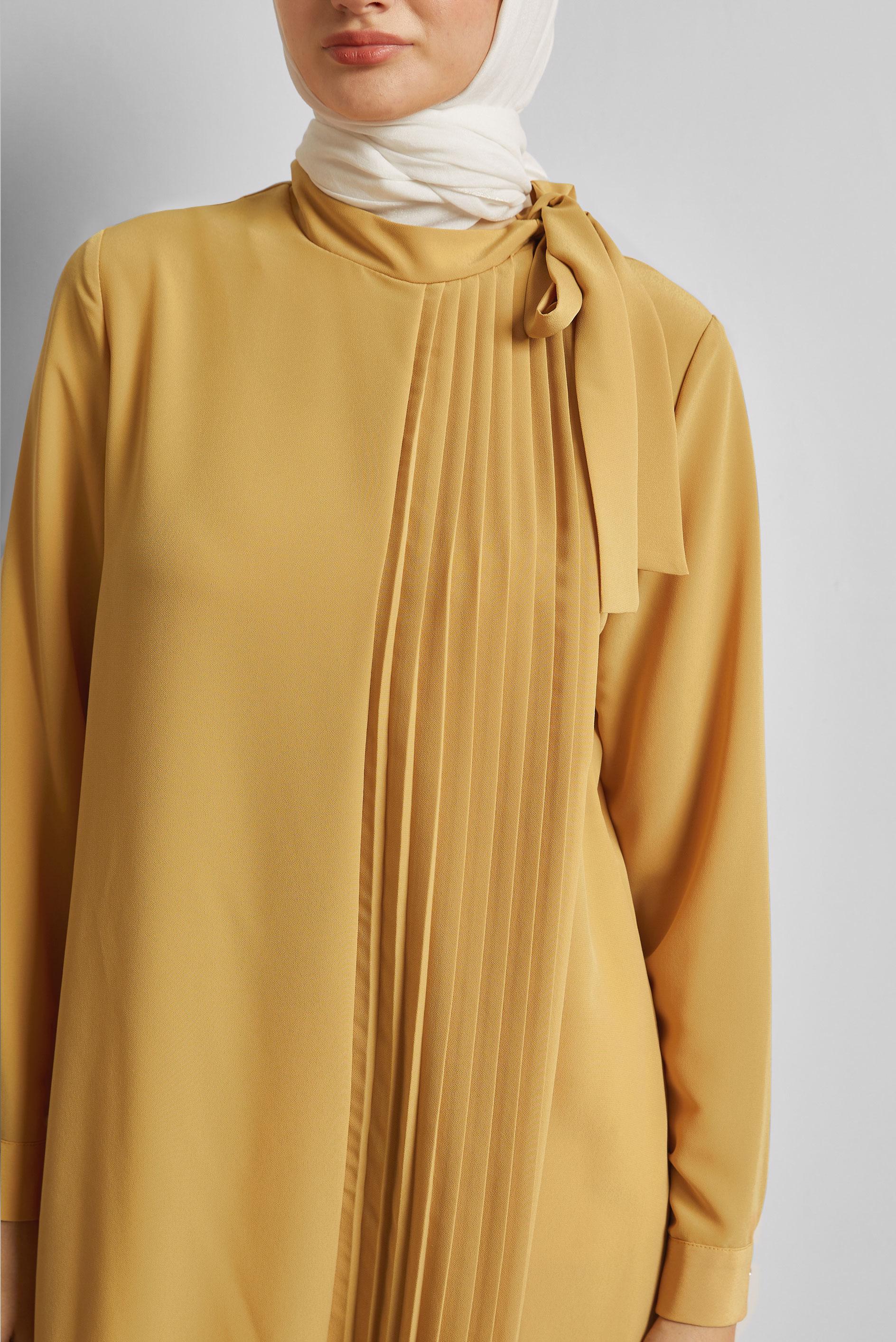 Tesettür giyim ALTIN BAĞLAMA DETAYLI TUNİK 44223