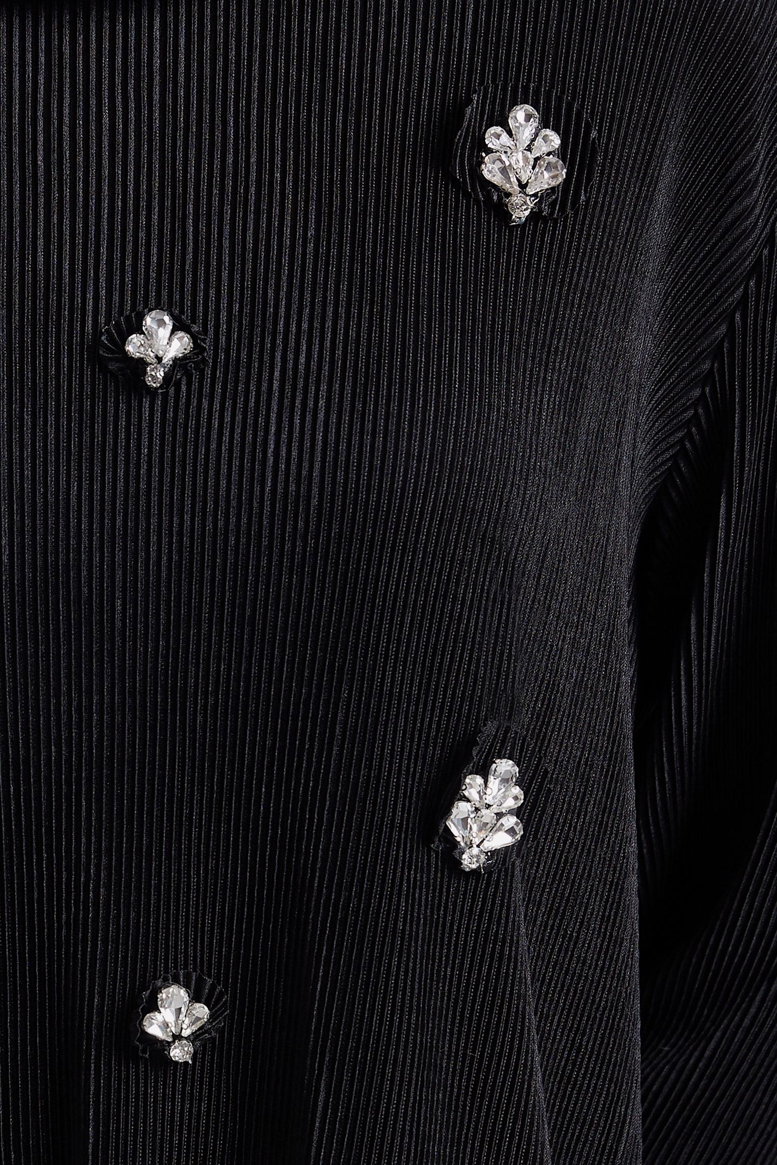 Tesettür giyim SİYAH TAŞ DETAYLI TUNİK 44689