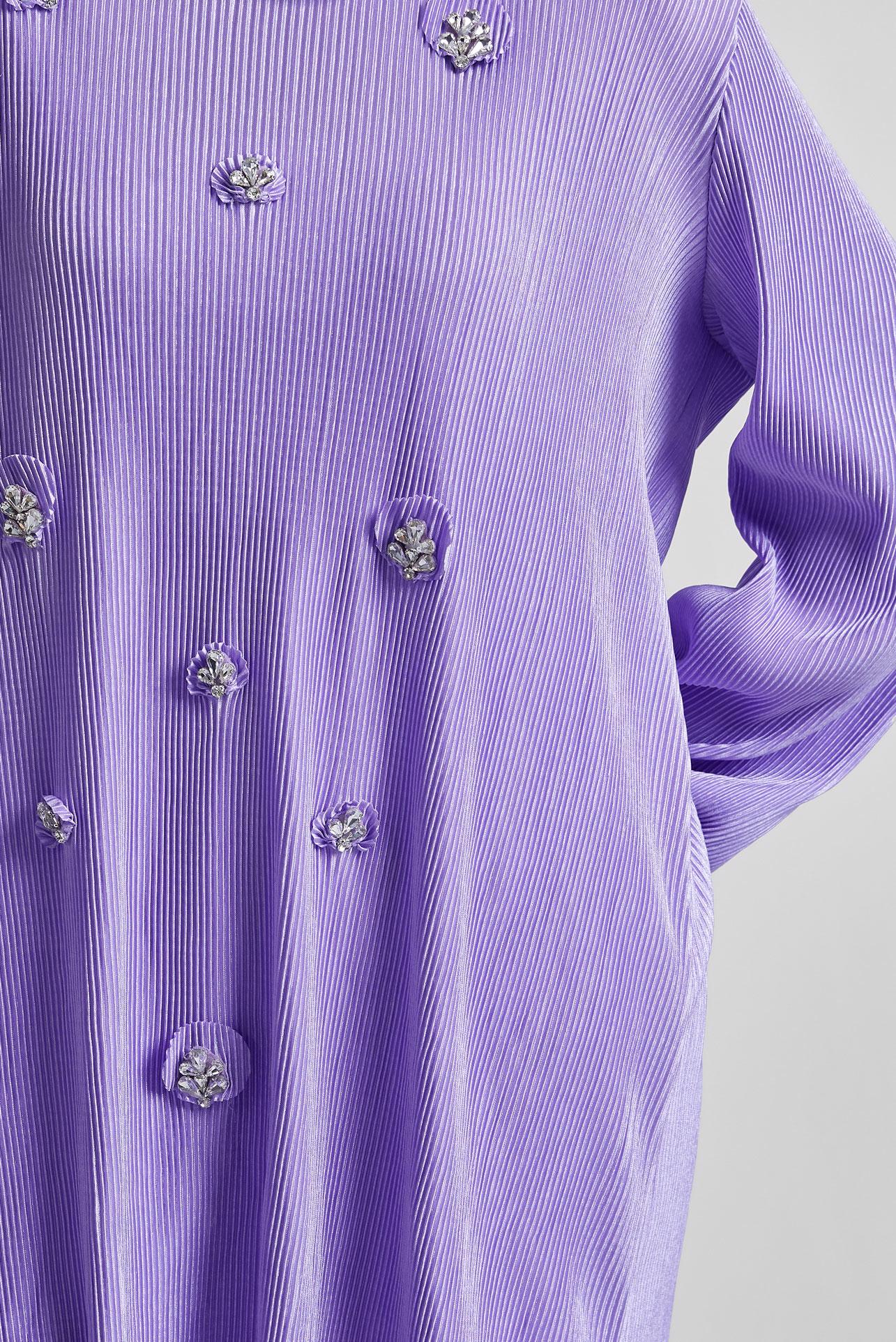 Tesettür giyim MOR TAŞ DETAYLI TUNİK 44689