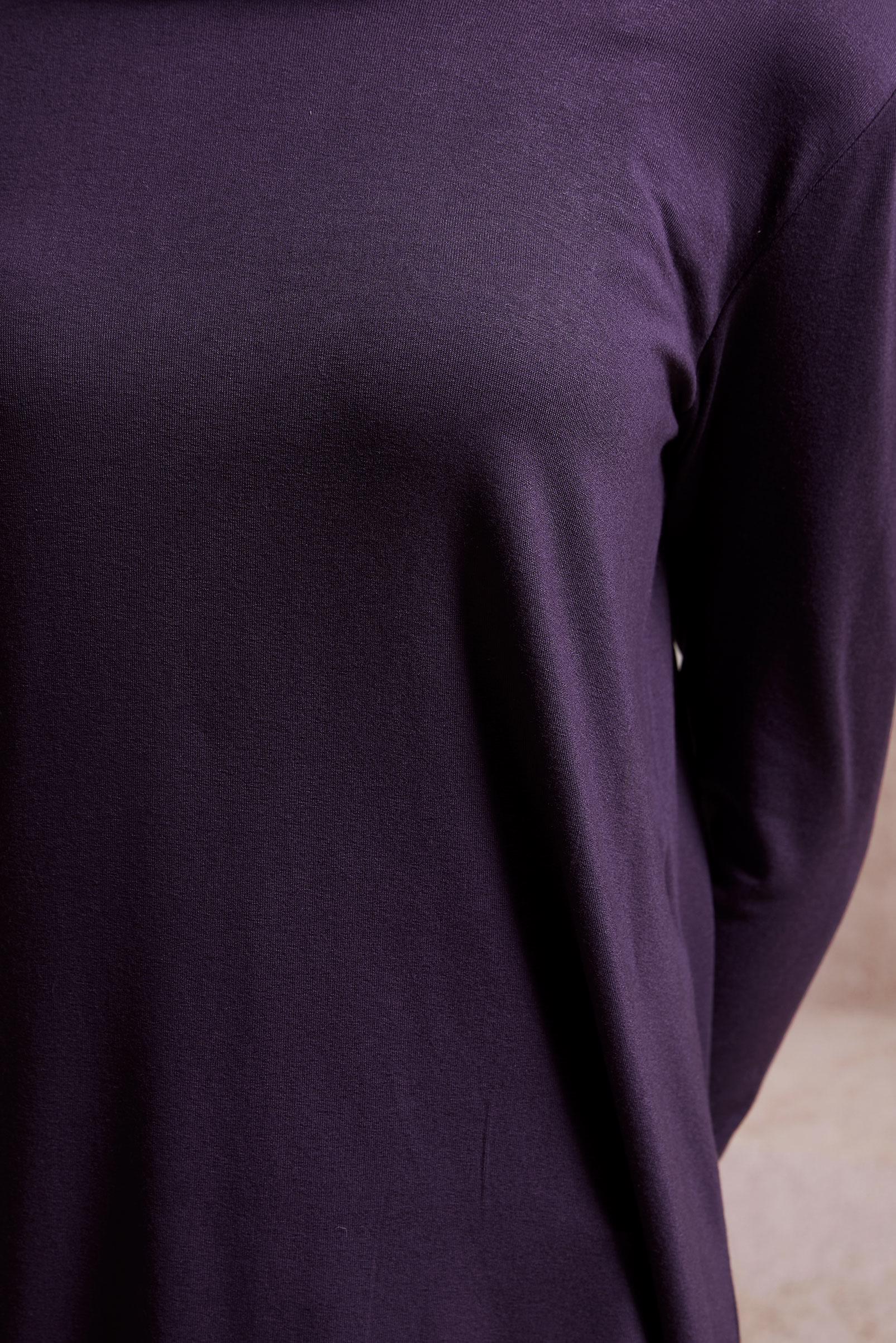 Hijab clothing PURPLE CREW-NECK MODEST TUNIC 44788