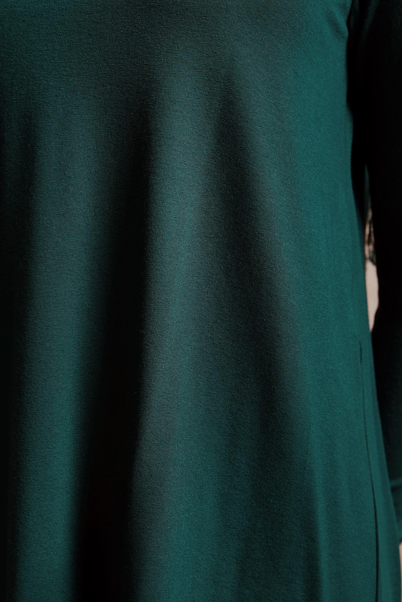 Hijab clothing GREEN CREW-NECK MODEST TUNIC 44788