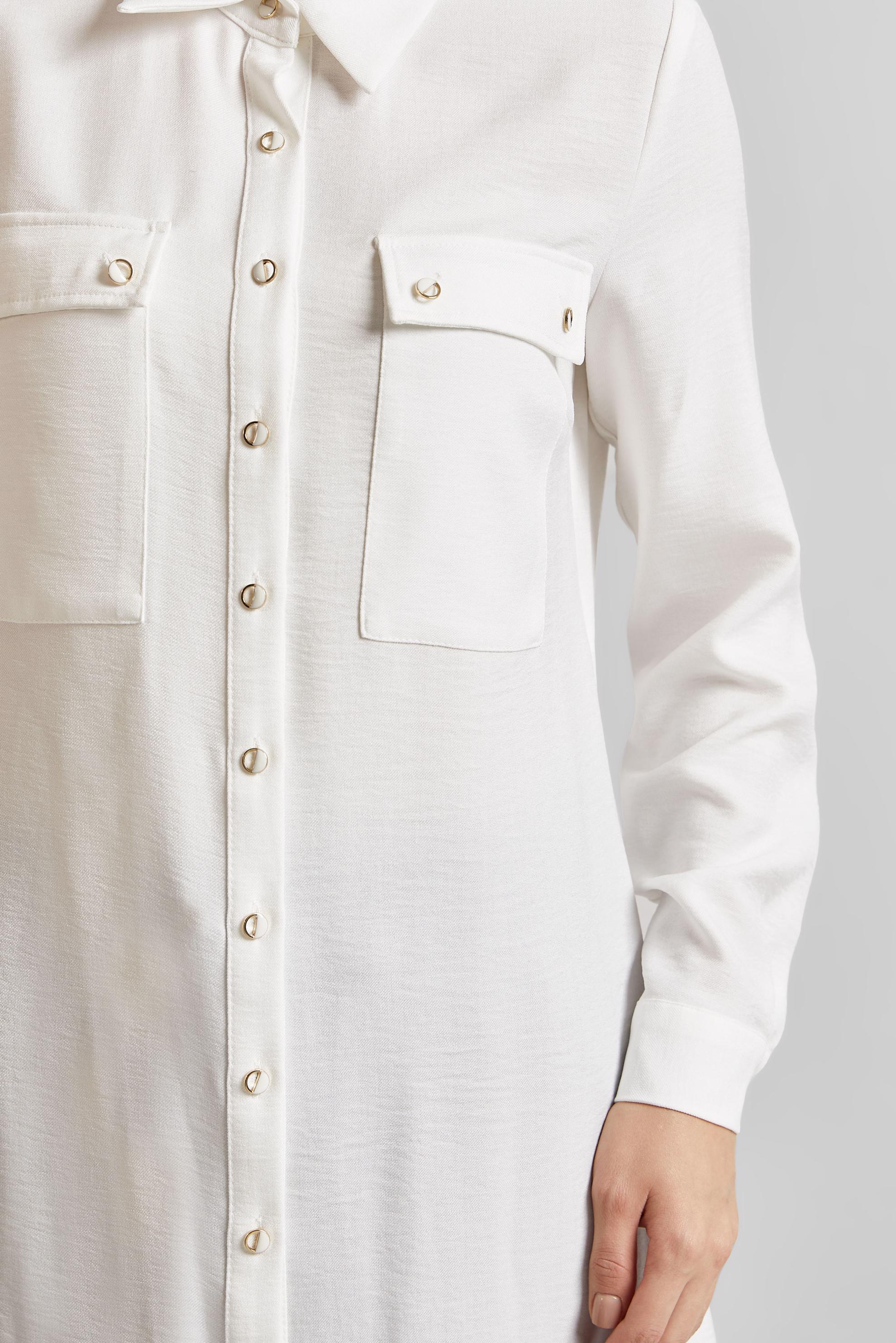 Tesettür giyim BEYAZ GÖMLEK YAKA TUNİK 44815