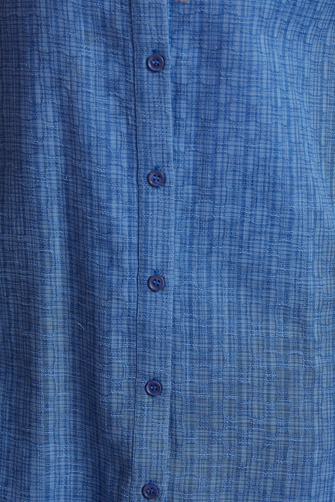 Tesettür giyim LACİVERT GÖMLEK YAKA TUNİK 44818