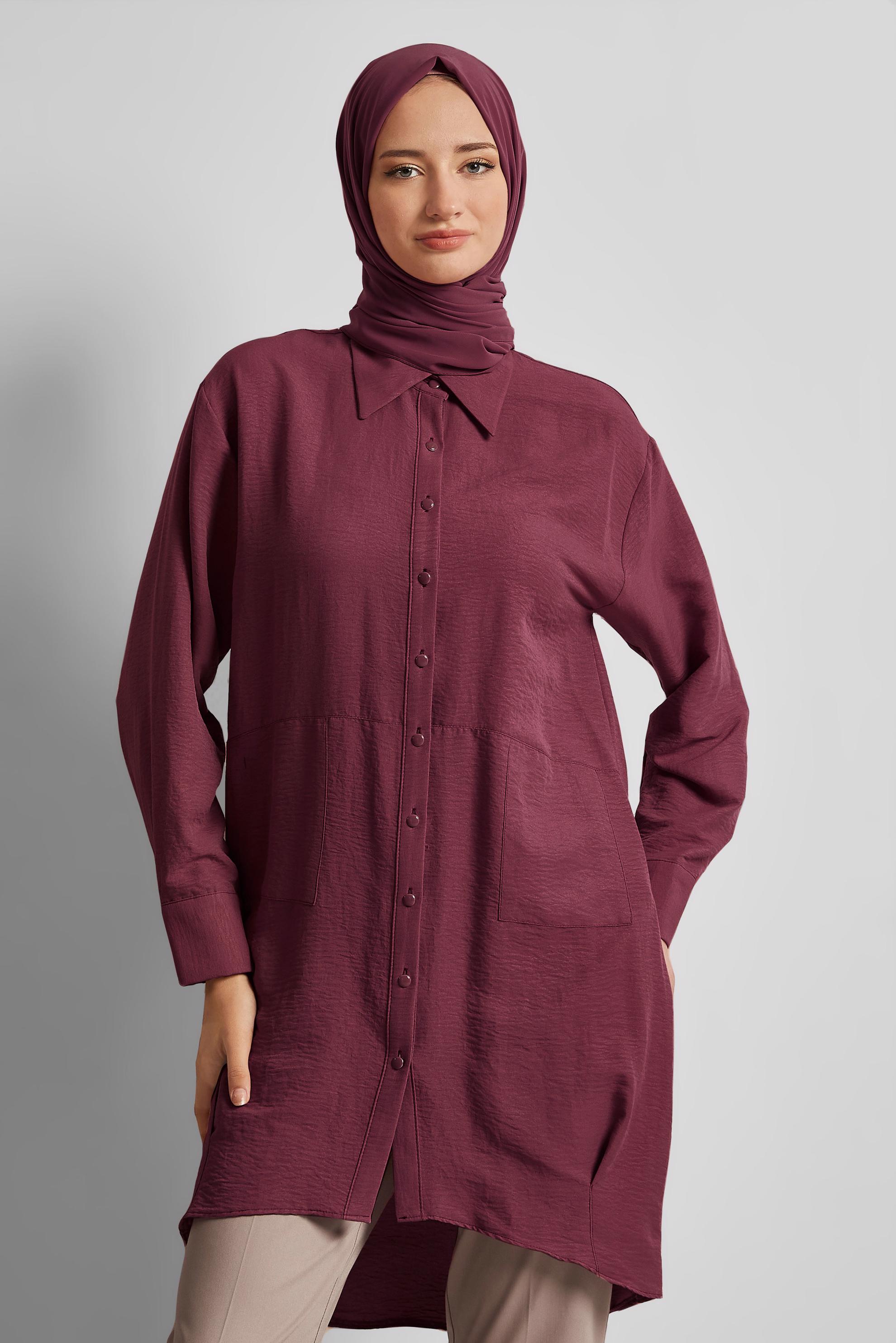 Hijab clothing PINK 45325 8534 TUNİK 38-46 TEK 42