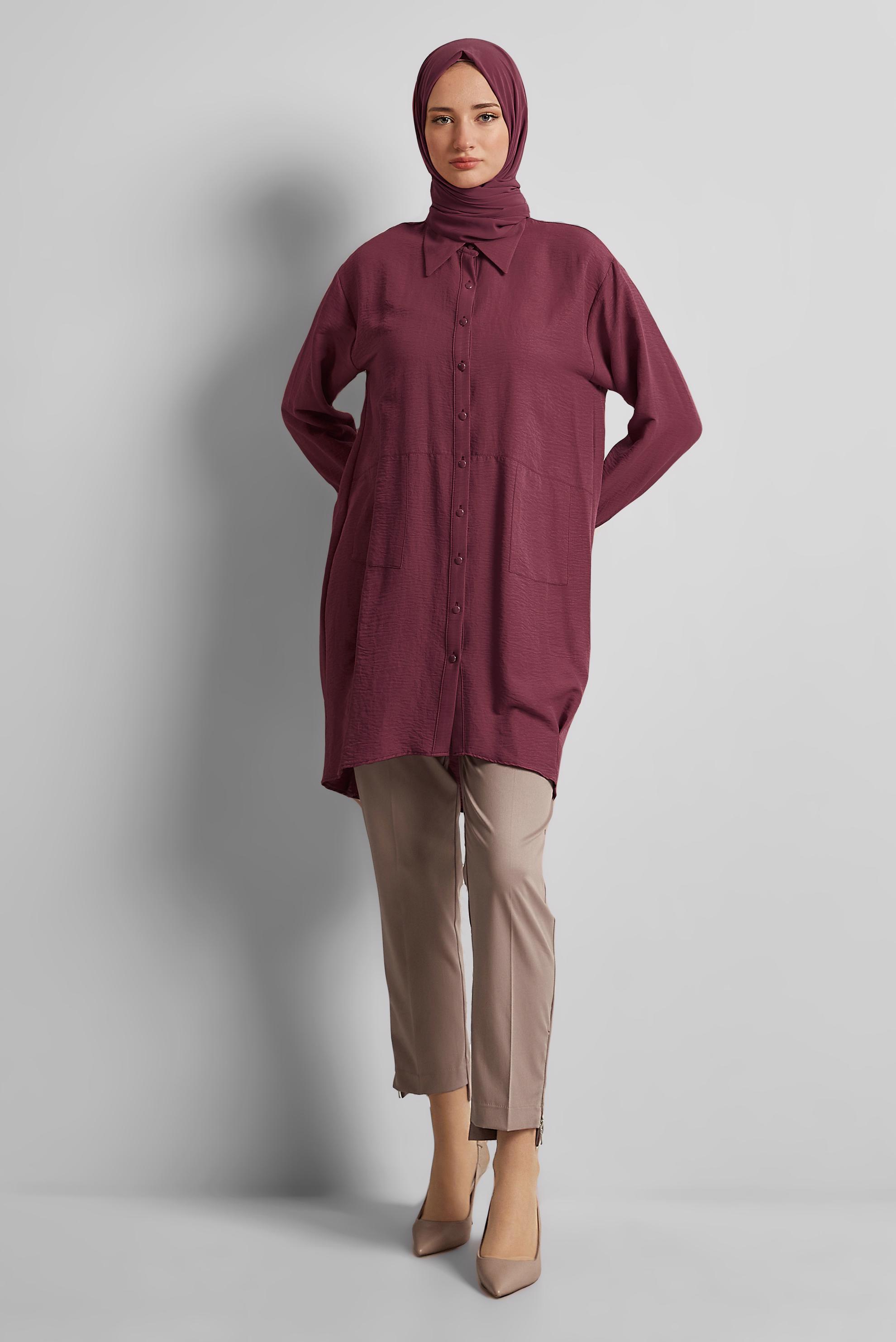 Hijab clothing PINK 45325 8534 TUNİK 38-46 TEK 42