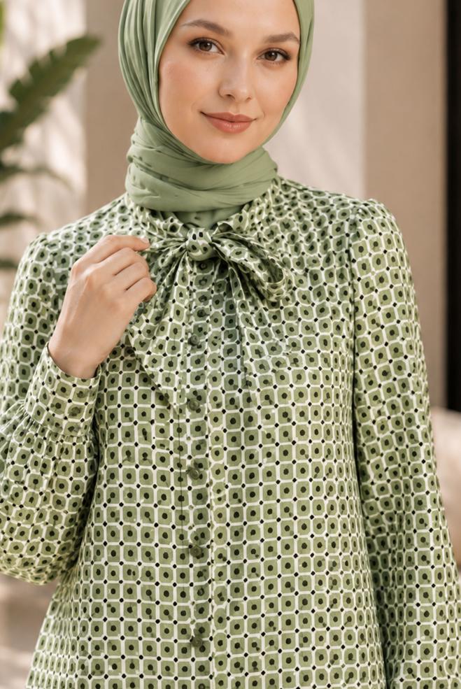 Vêtements hijab KAKI 45400 NEPTÜN 11410 TUNİK 38-44 TEK 40 - ALVİNA