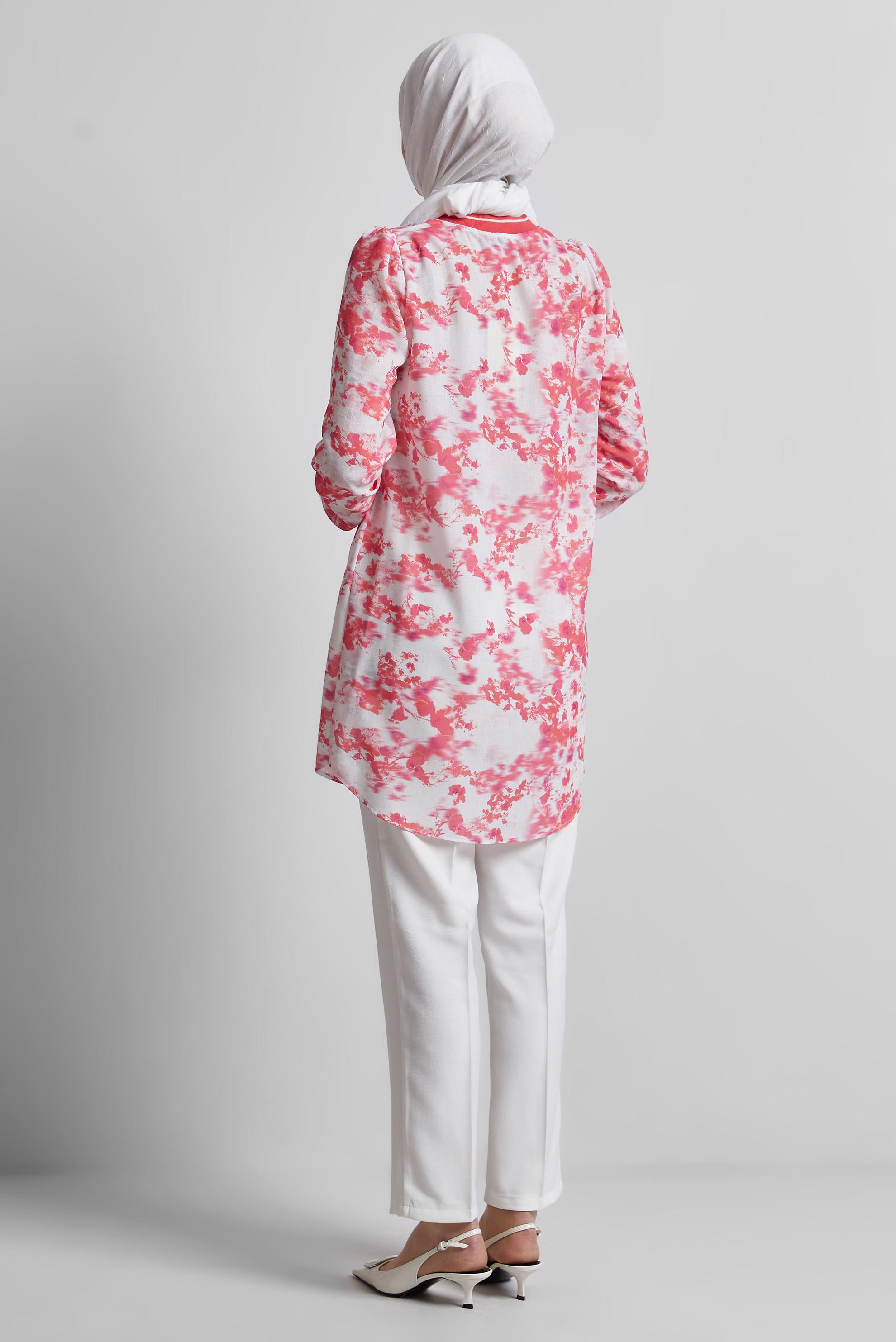 Vêtements hijab CORAIL TUNIQUE À MOTIFS 45424
