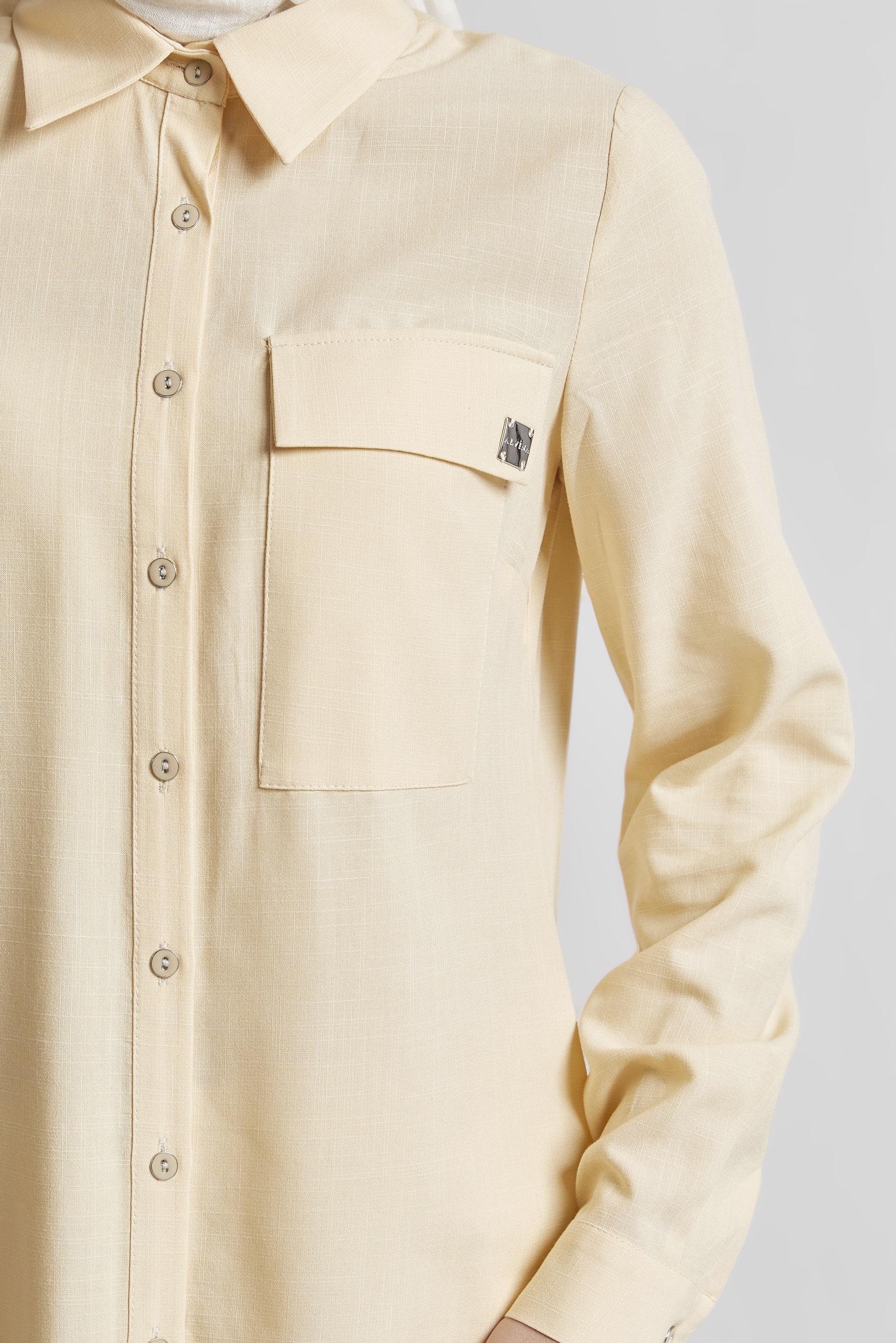 Tesettür giyim BEJ PAMUKLU TUNİK 45577