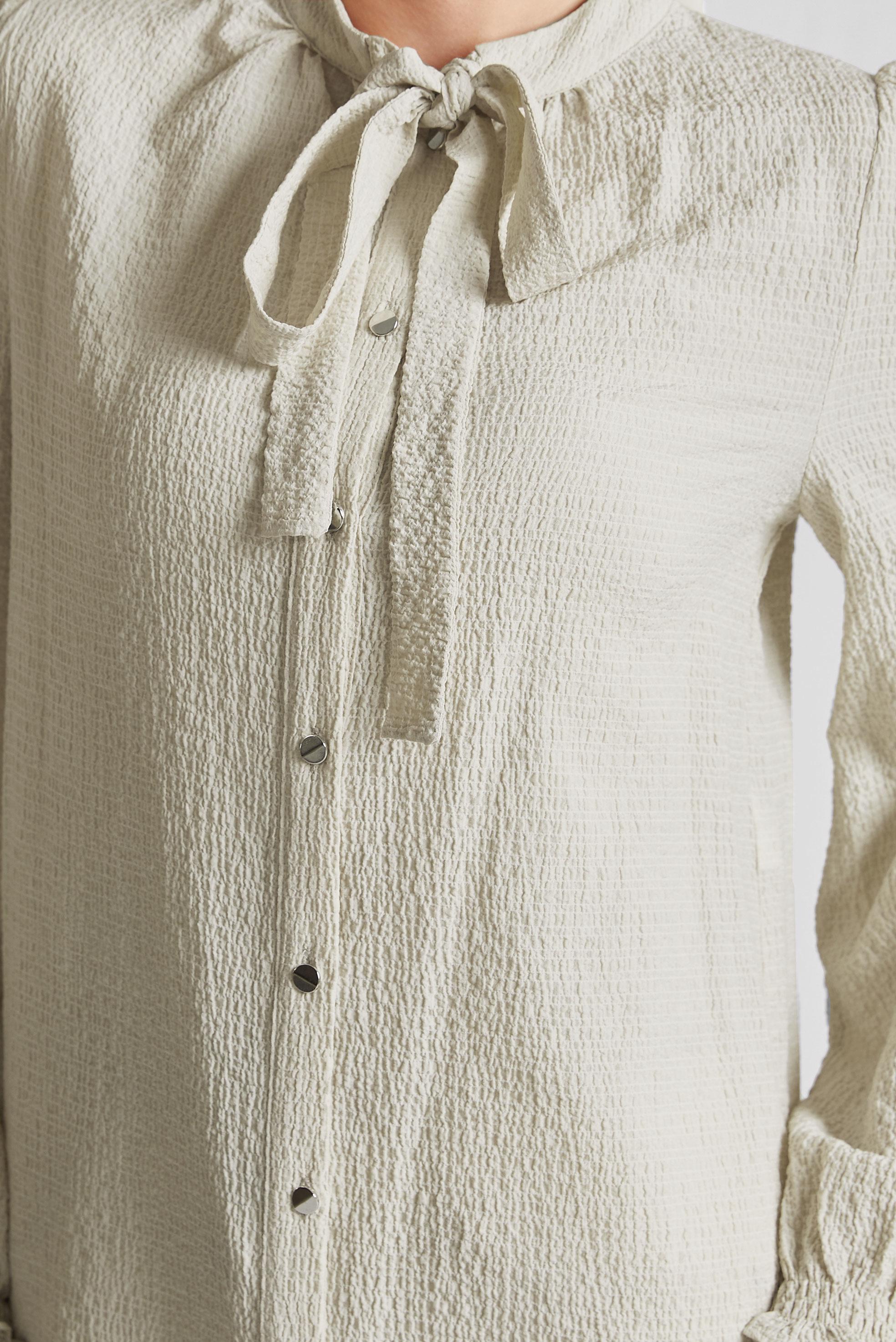 Tesettür giyim BEJ YAKASI BAĞLAMALI TUNİK 45625