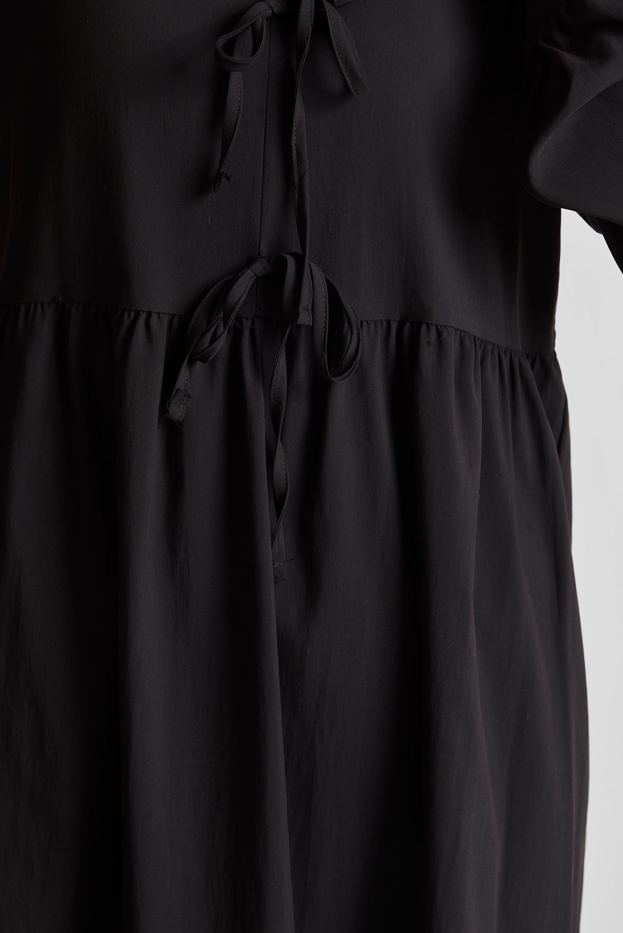 Tesettür giyim SİYAH BAĞCIK DETAYLI TUNİK 45644