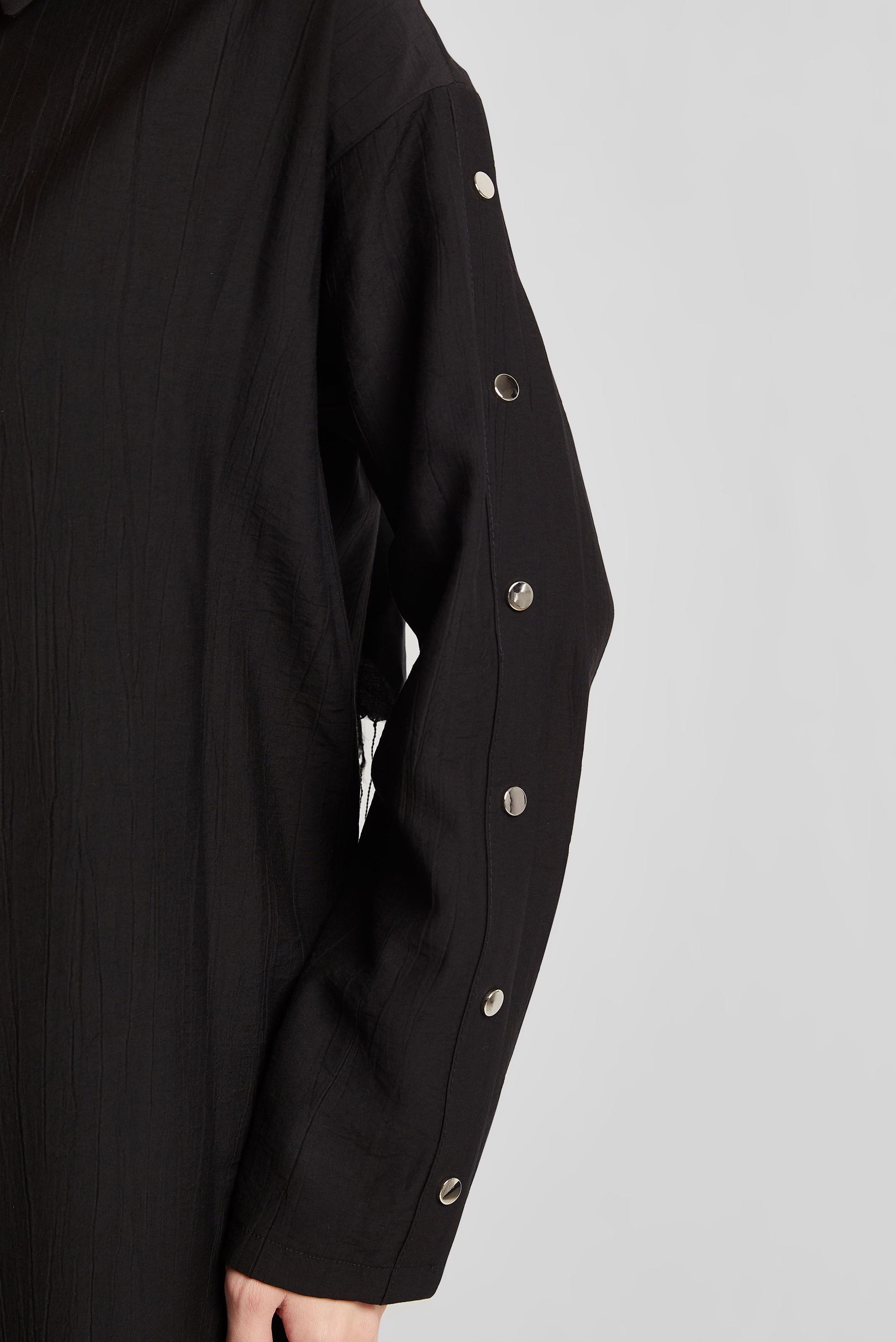 Tesettür giyim SİYAH ÇITÇIT DETAYLI TUNİK 45681