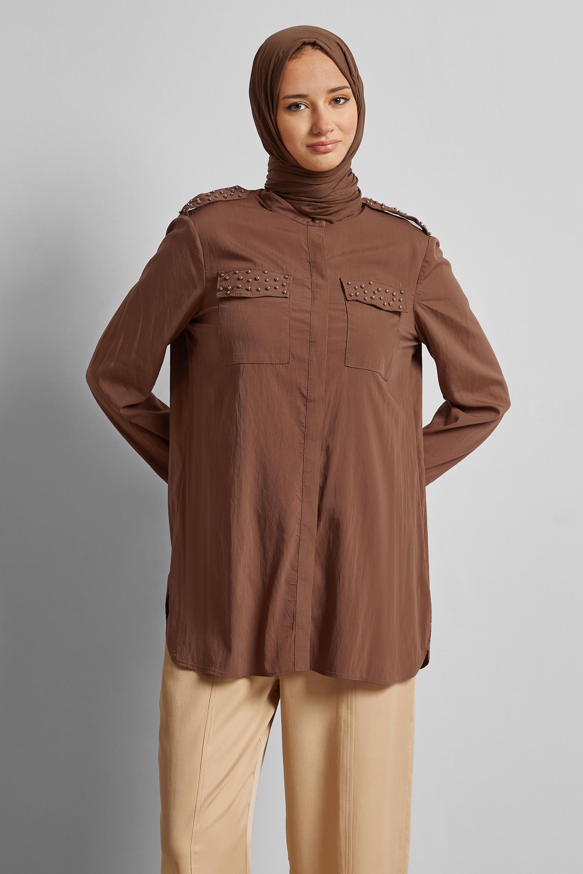 Vêtements hijab TABA TUNIQUE PERLÉE 45703