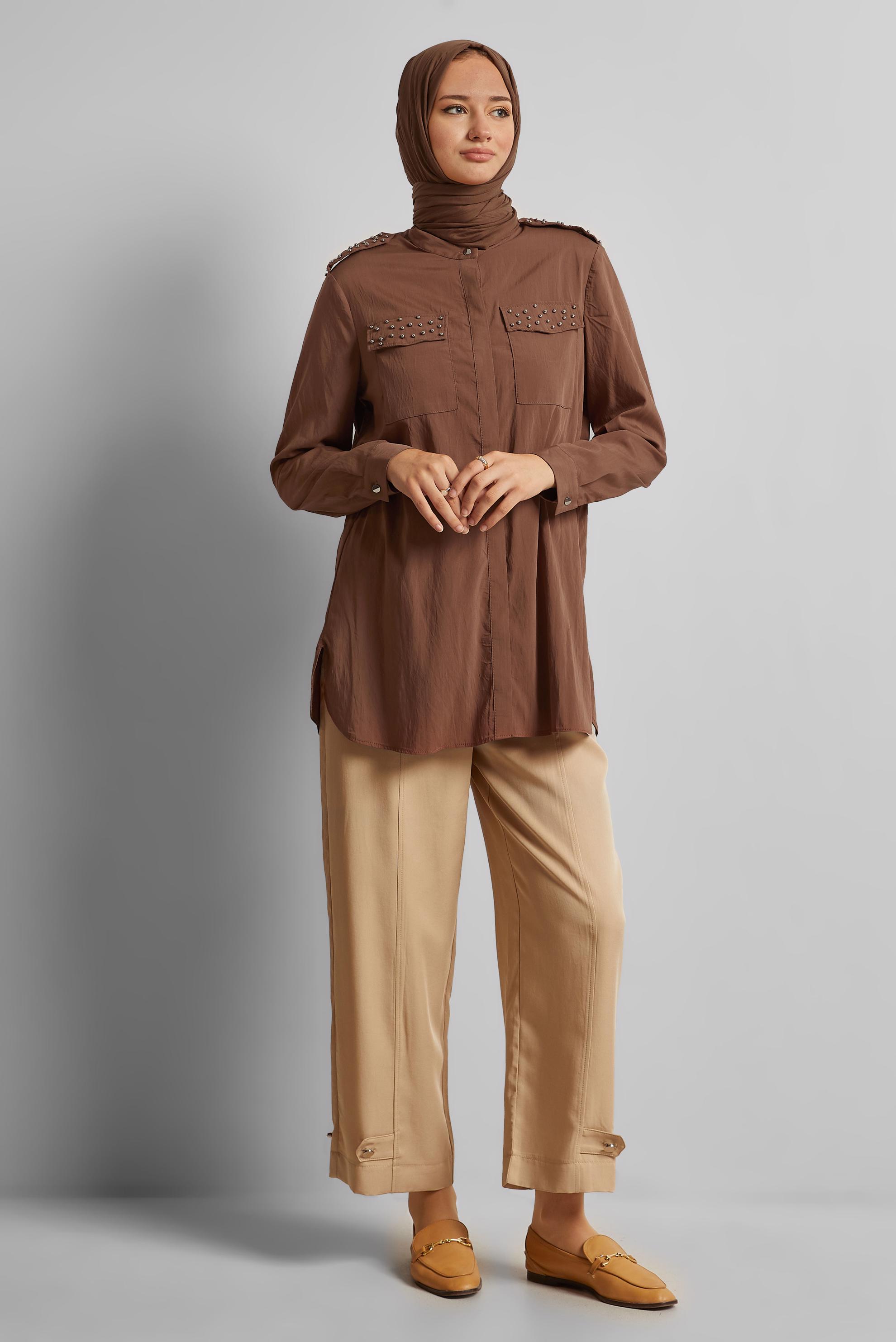 Vêtements hijab TABA TUNIQUE PERLÉE 45703