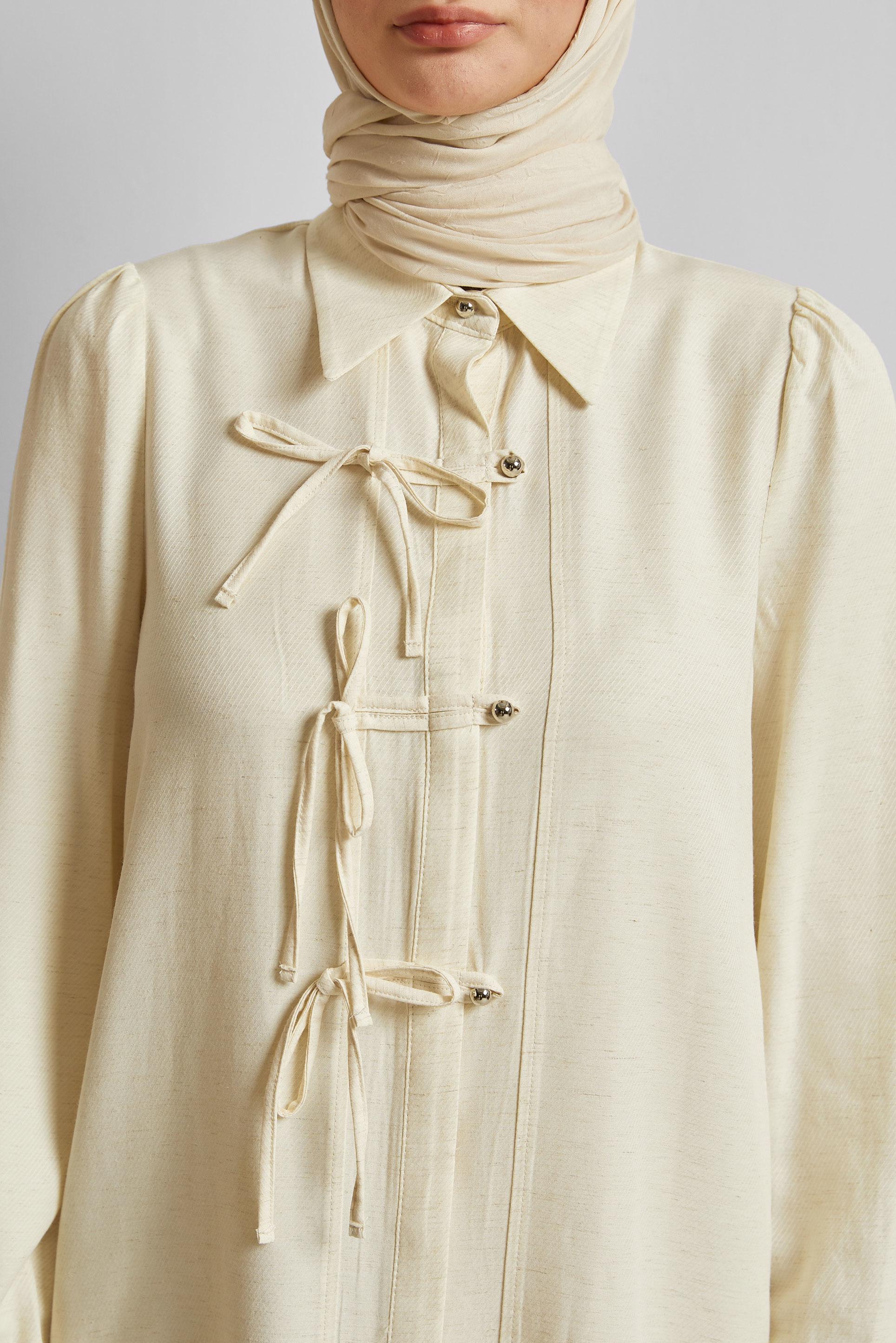 Vêtements hijab ÉCRUE TUNIQUE AÉROBIE EN LIN 45716