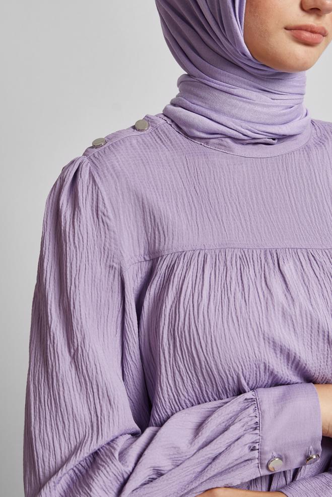 Hijab-Kleidung DAMSON TUNIKA MIT KNOPFDETAIL 45731 - ALVİNA