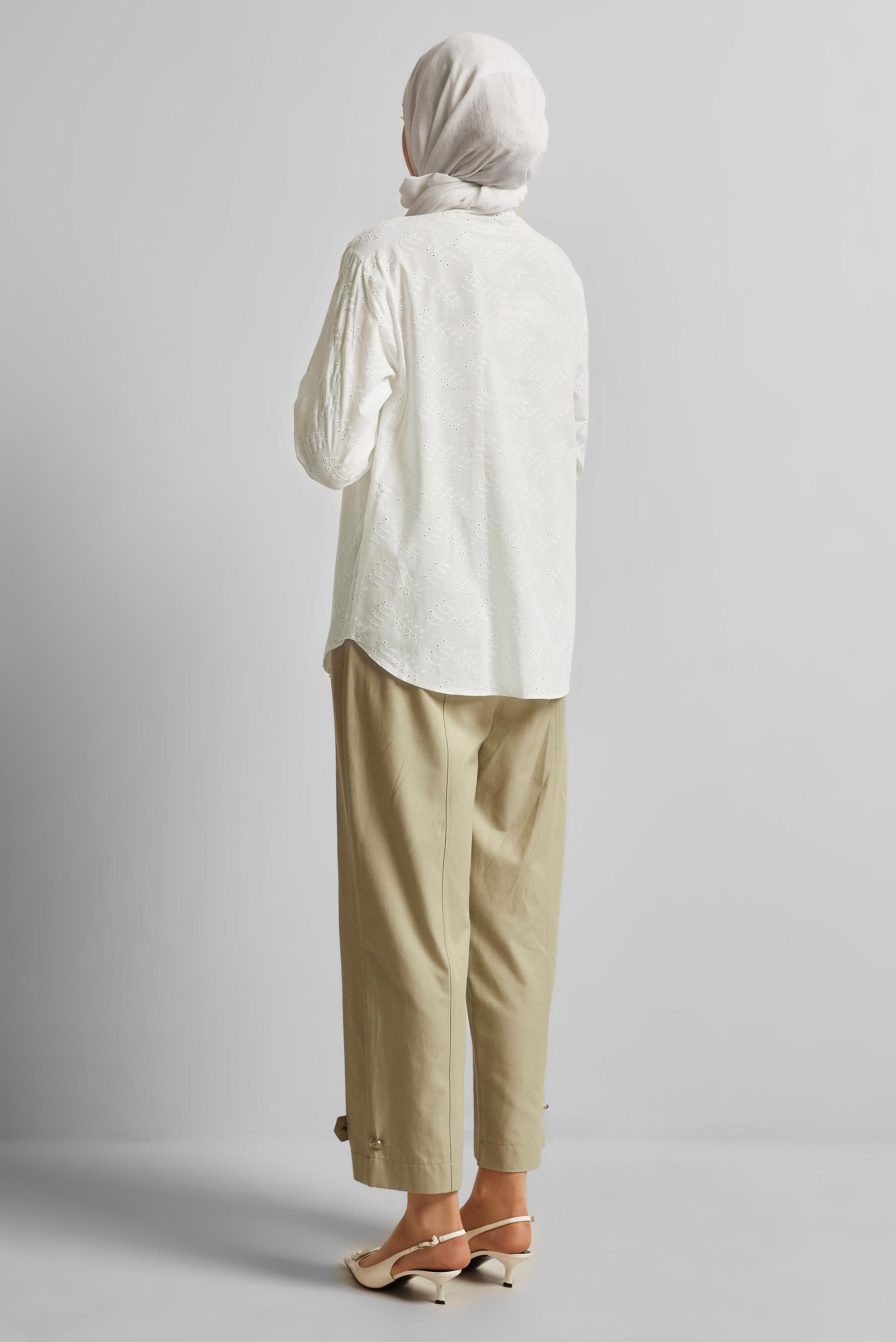 Hijab clothing WHITE 45773 BRODE 1012 TUNİK 38-46 TEK 40