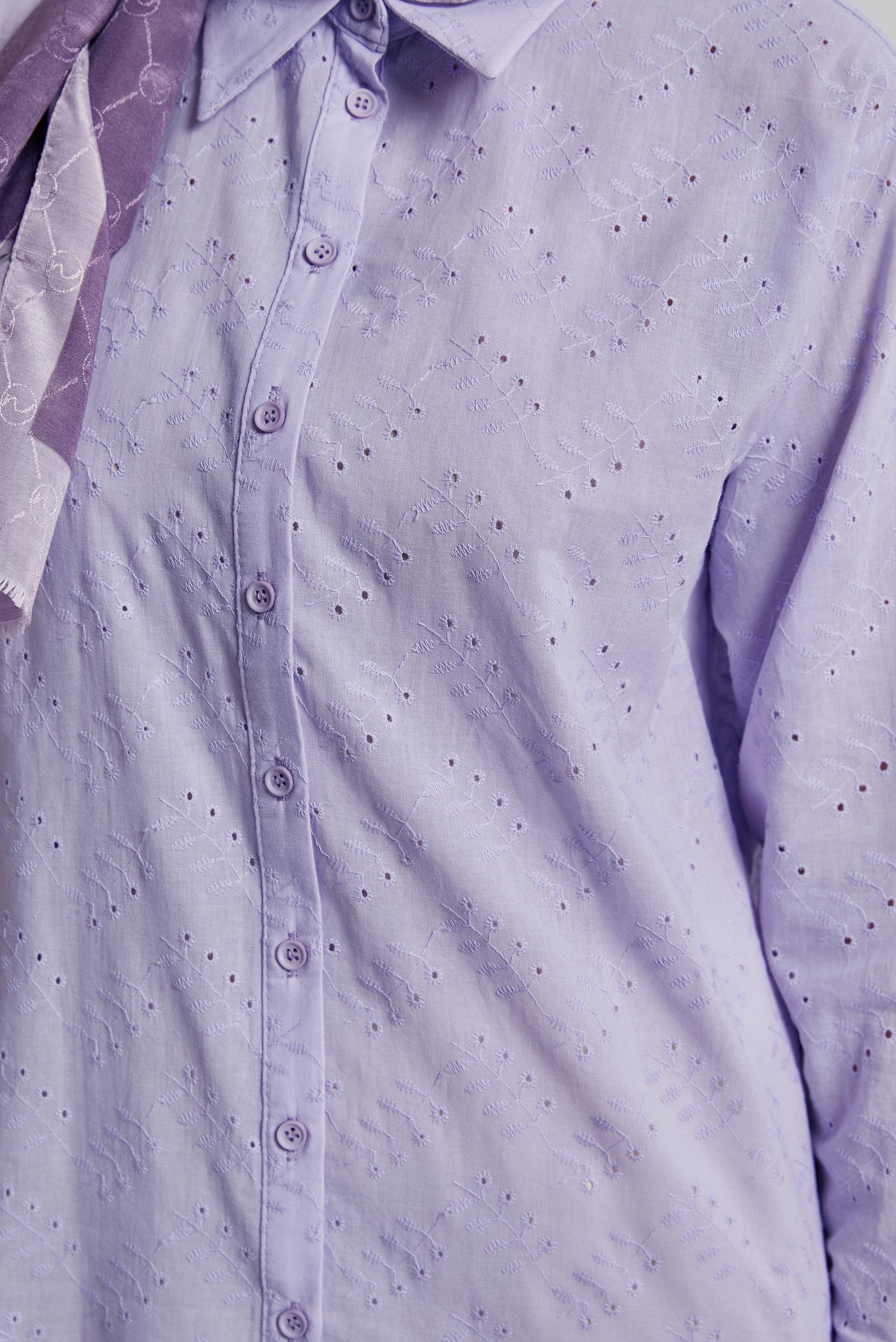 Tesettür giyim MOR PAMUKLU TUNİK 45773