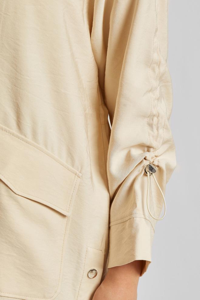 Vêtements hijab BEIGE TRENCH-COAT À CAPUCHE 10961 - ALVİNA