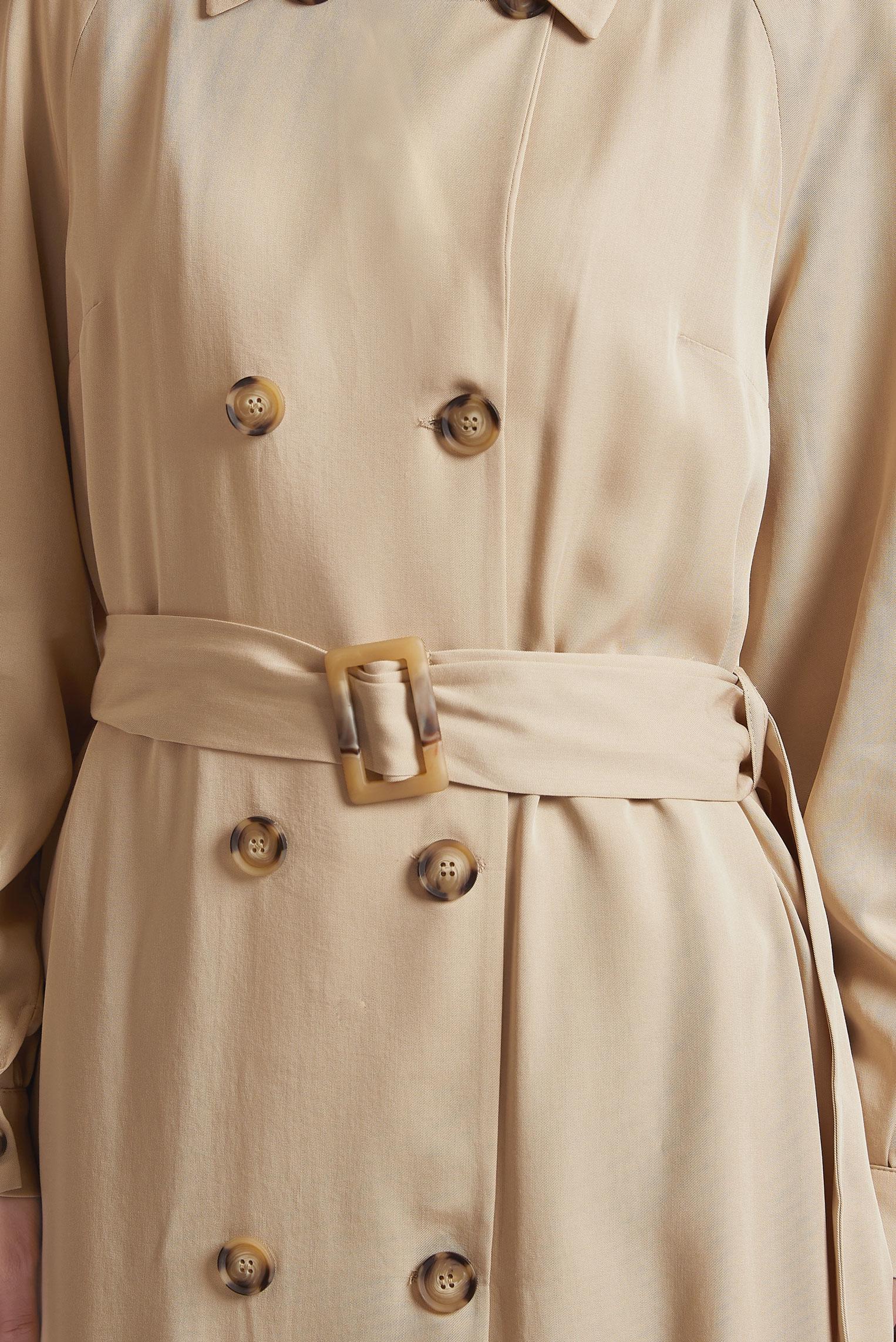 Hijab clothing BEIGE BELTED TRENCH COAT 10964