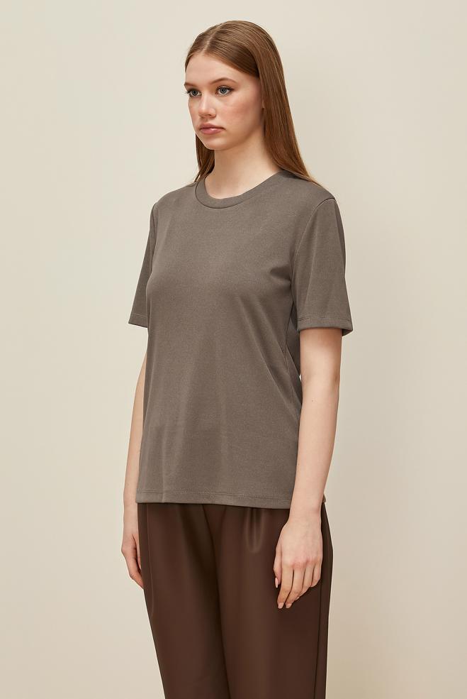 Vêtements hijab VISON CHEMISIER À MANCHES COURTES 46145 - ALVİNA