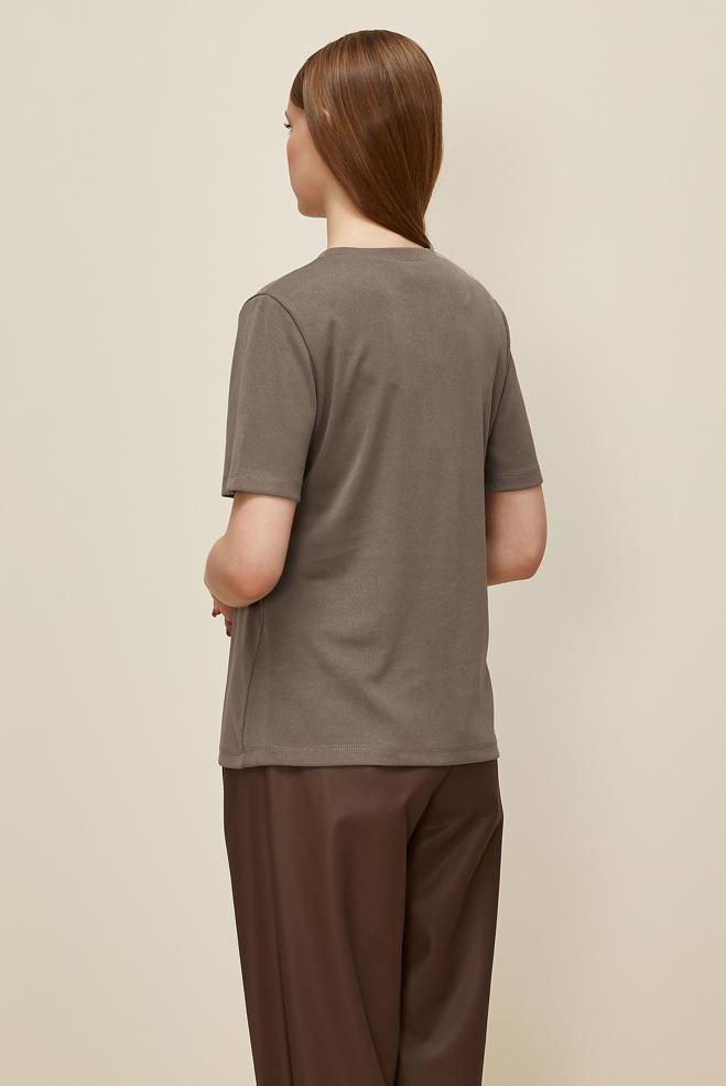 Vêtements hijab VISON CHEMISIER À MANCHES COURTES 46145 - ALVİNA