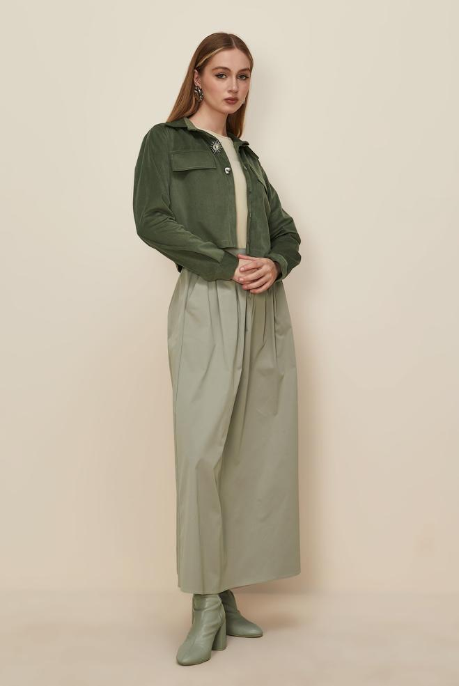 Hijab clothing KHAKI 46238 RD 457 BLUZ 38-42 - ALVİNA