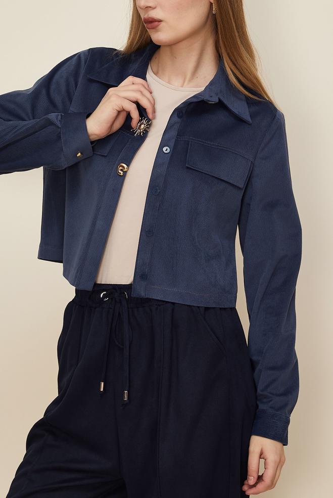 Hijab clothing NAVY BLUE 46238 RD 457 BLUZ 38-42 - ALVİNA