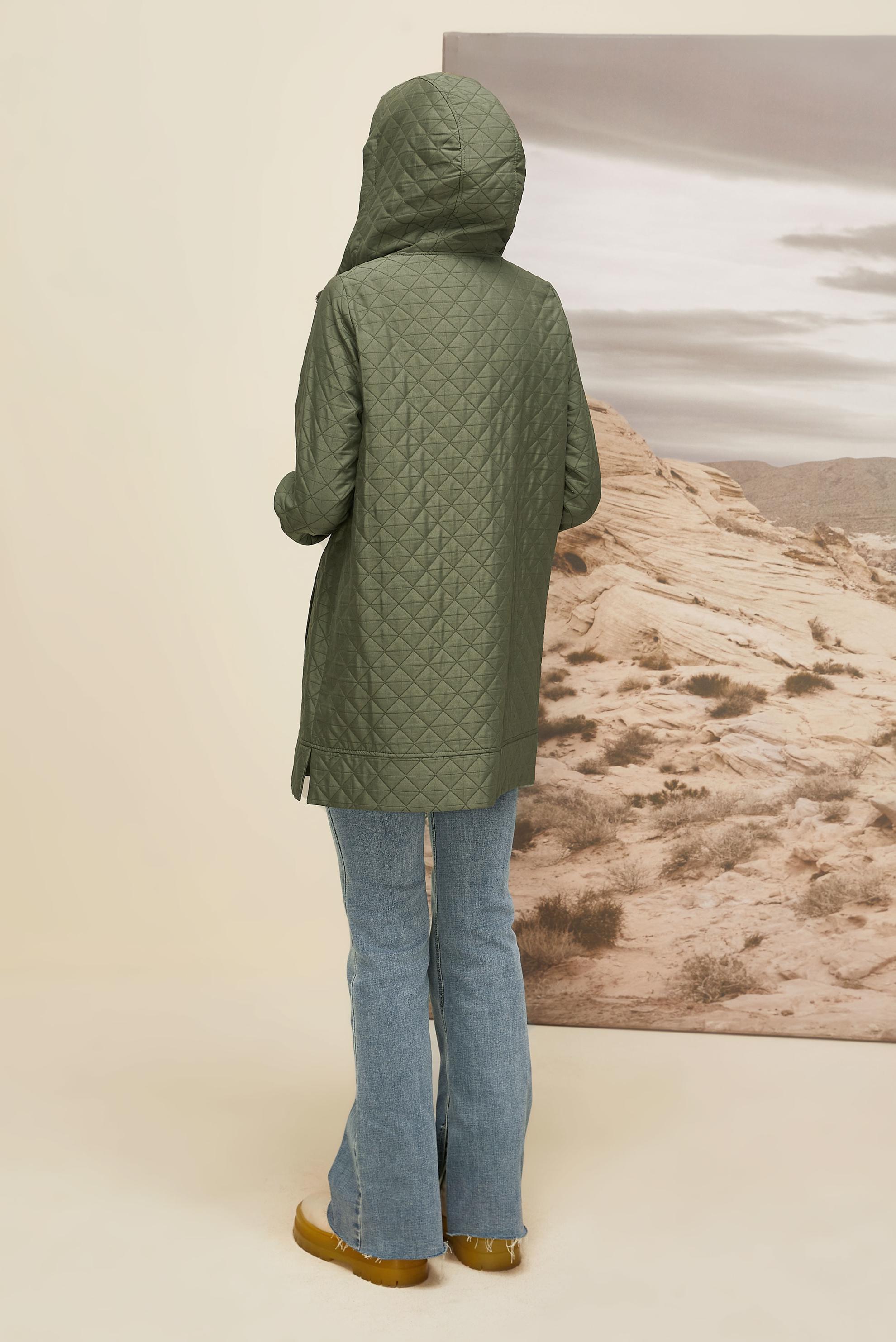 Hijab clothing KHAKI QUILTED JACKET 45290