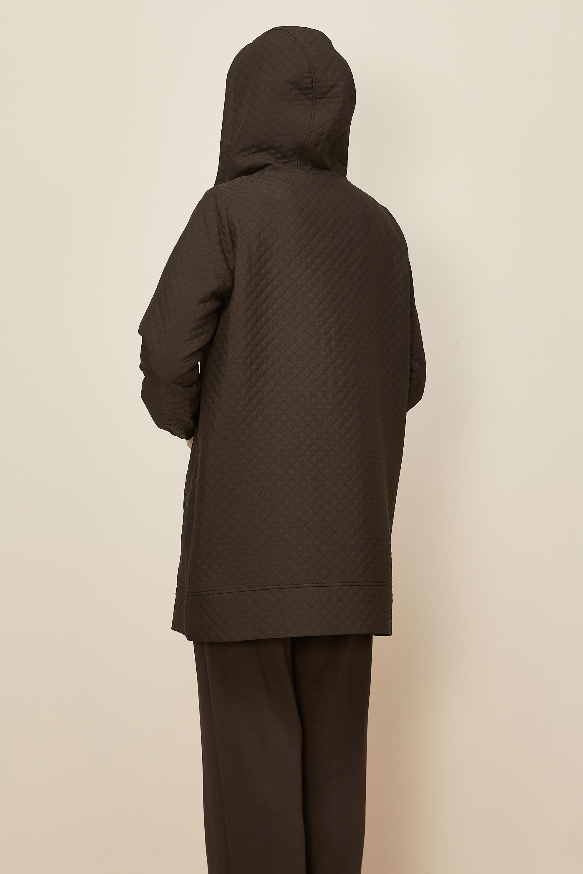 Tesettür giyim KAHVE KAPİTONE GİY ÇIK 45290