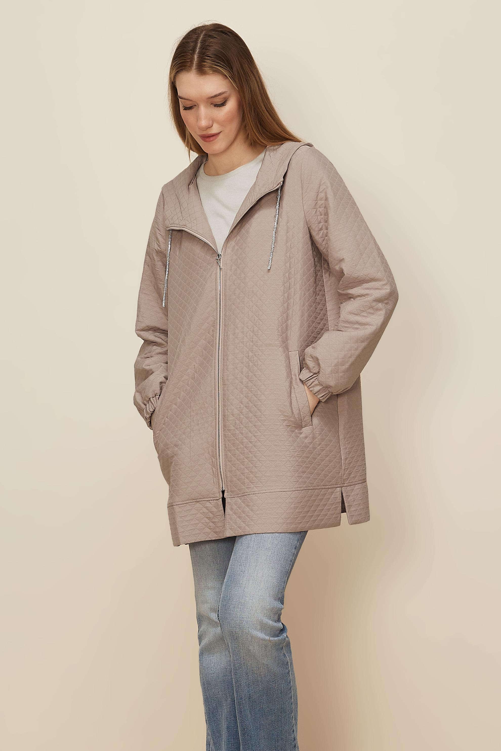 Tesettür giyim KAHVE KAPİTONE GİY ÇIK 45290