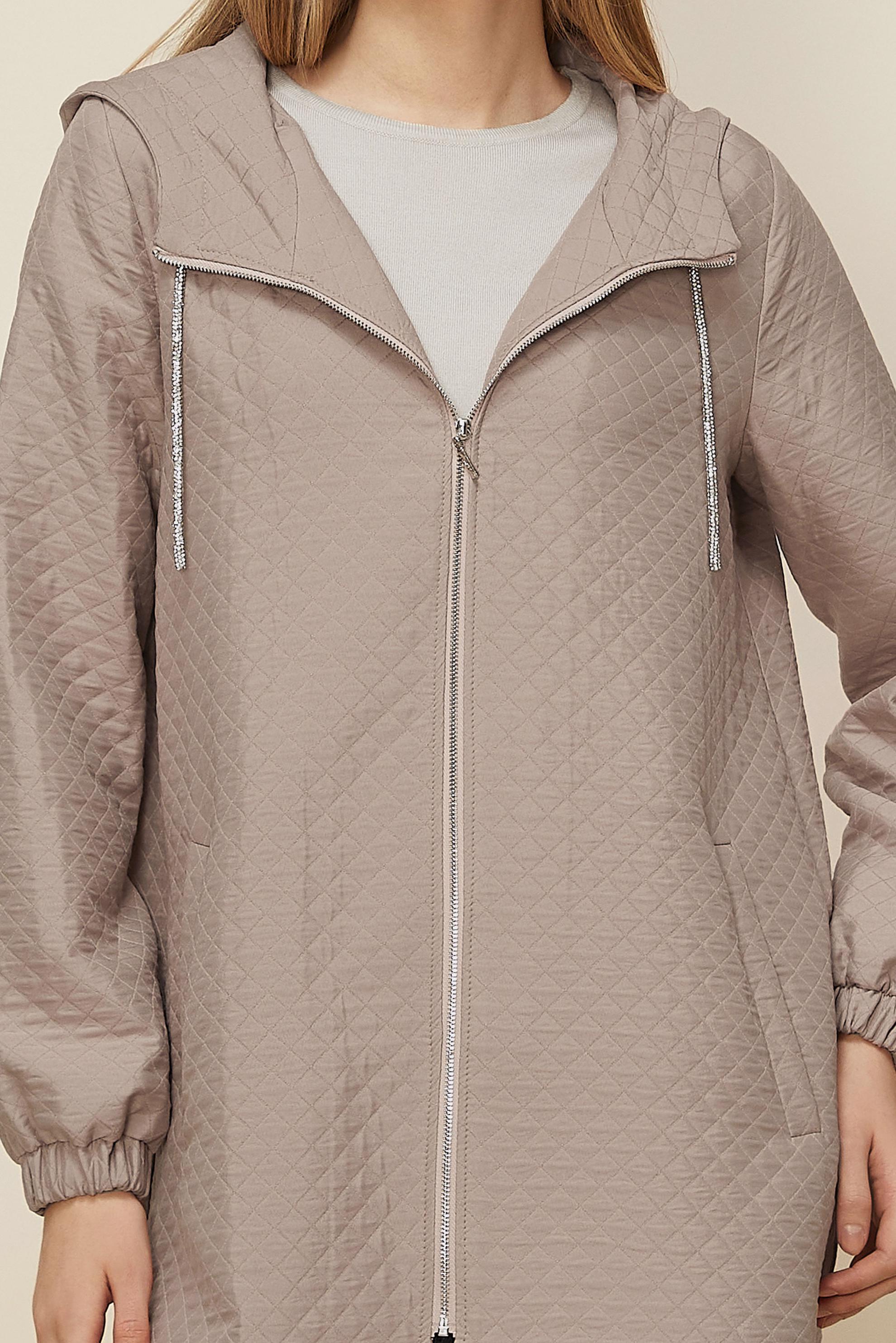 Tesettür giyim KAHVE KAPİTONE GİY ÇIK 45290