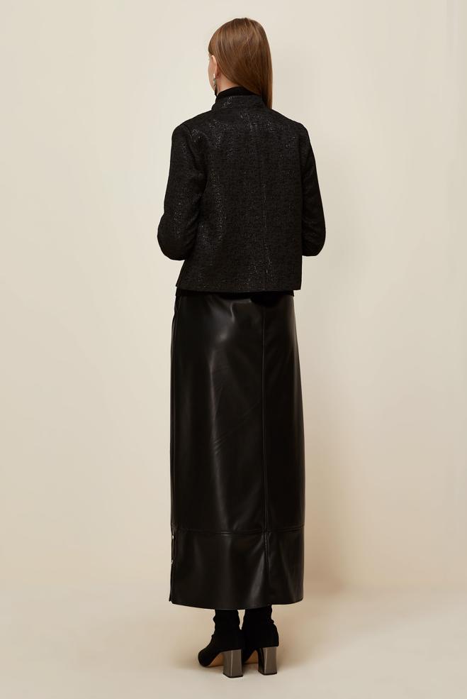 Tesettür giyim SİYAH JAKAR CEKET 45936 - ALVİNA