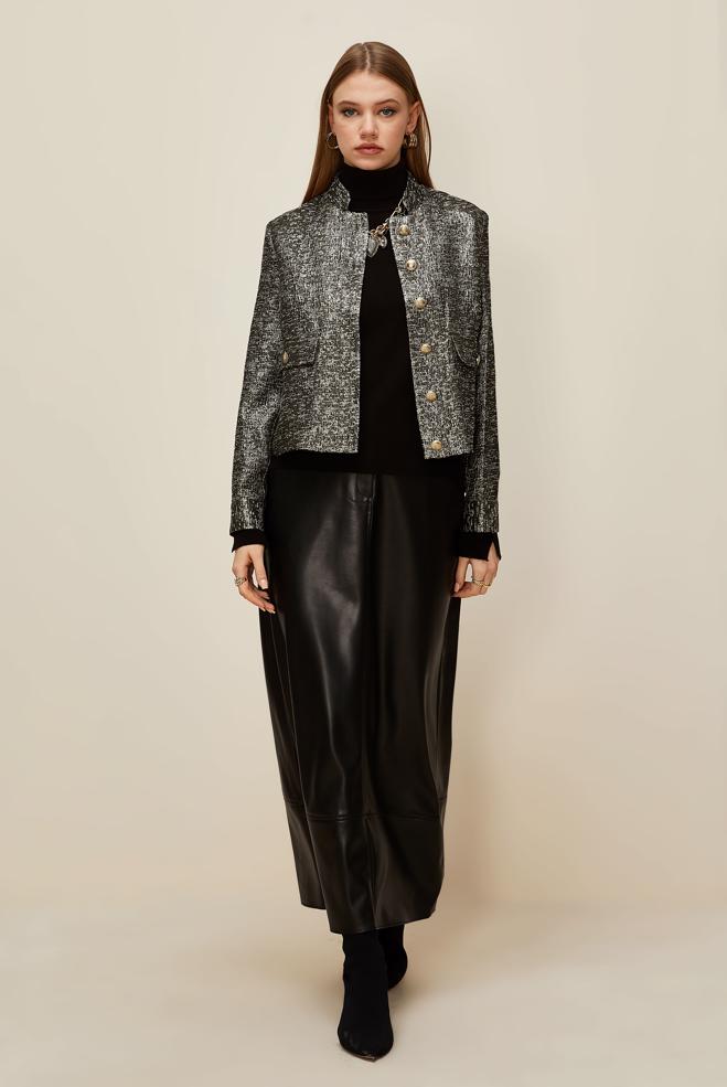 Tesettür giyim ALTIN JAKAR CEKET 45936 - ALVİNA