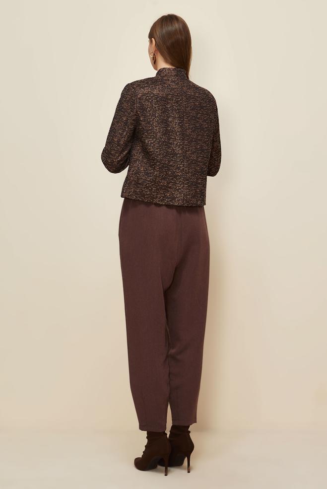 Tesettür giyim KAHVE 45936 JAKAR 77521 CEKET 38-42 TEK 40 - ALVİNA