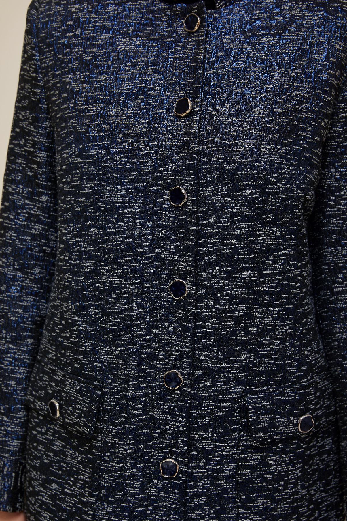 Tesettür giyim LACİVERT JAKAR CEKET 45938