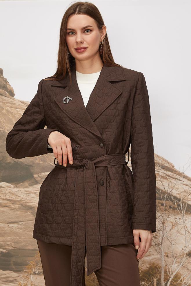 Hijab clothing BROWN 46000 KAPİTONE 5058 CEKET 38-44 TEK40 - ALVİNA