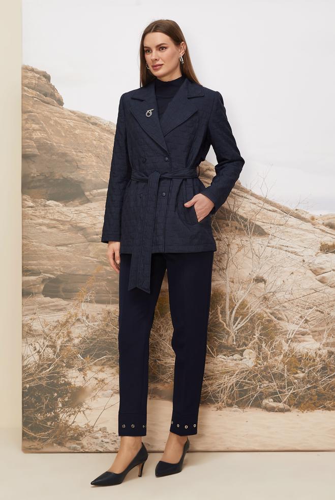 Hijab clothing NAVY BLUE 46000 KAPİTONE 5058 CEKET 38-44 TEK40 - ALVİNA