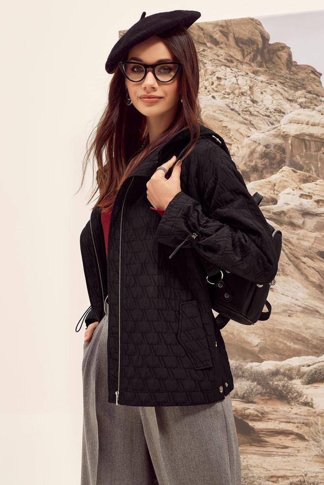 Tesettür giyim SİYAH 46005 KAPİTONE 5058 CEKET 38-42 TEK 40 - ALVİNA