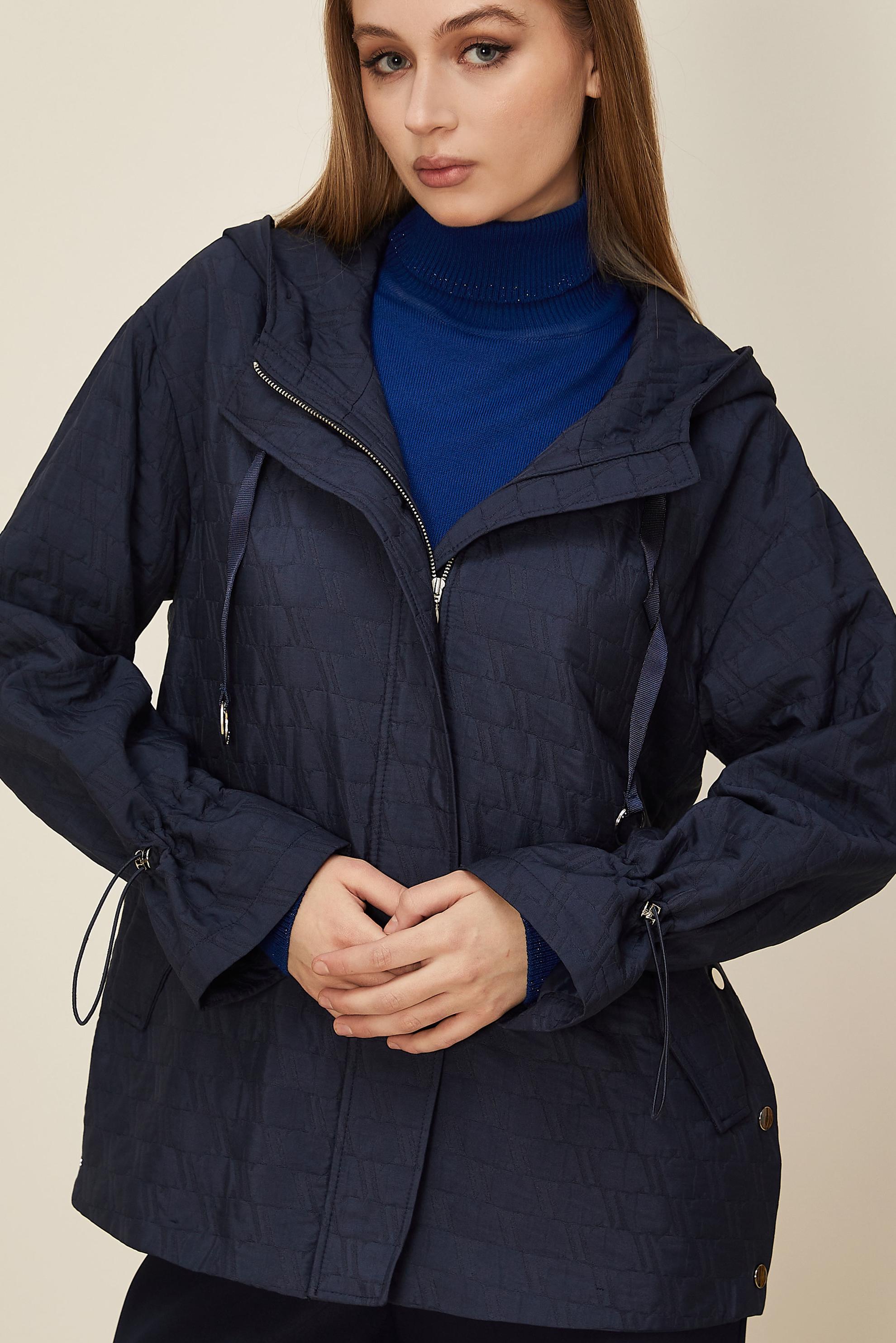 Hijab clothing NAVY BLUE QUILTED JACKET 46005