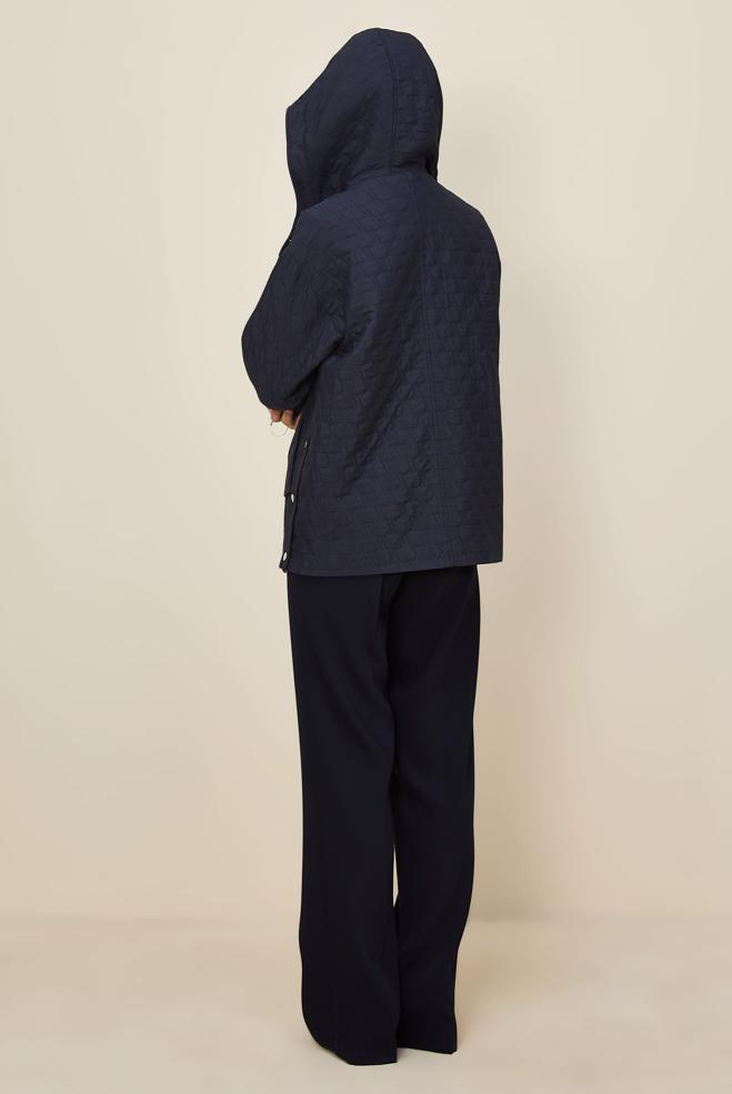 Hijab clothing NAVY BLUE QUILTED JACKET 46005 - ALVİNA