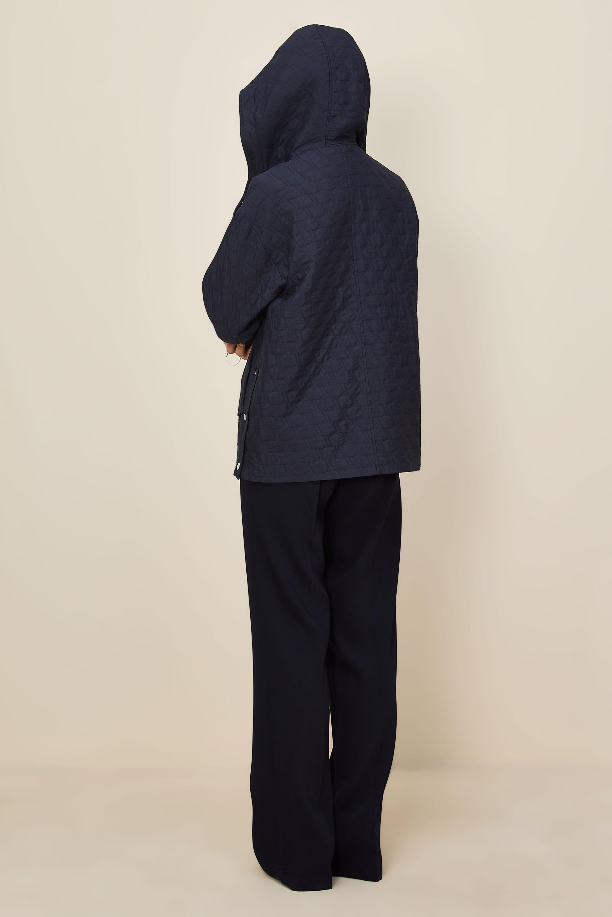 Hijab clothing NAVY BLUE QUILTED JACKET 46005