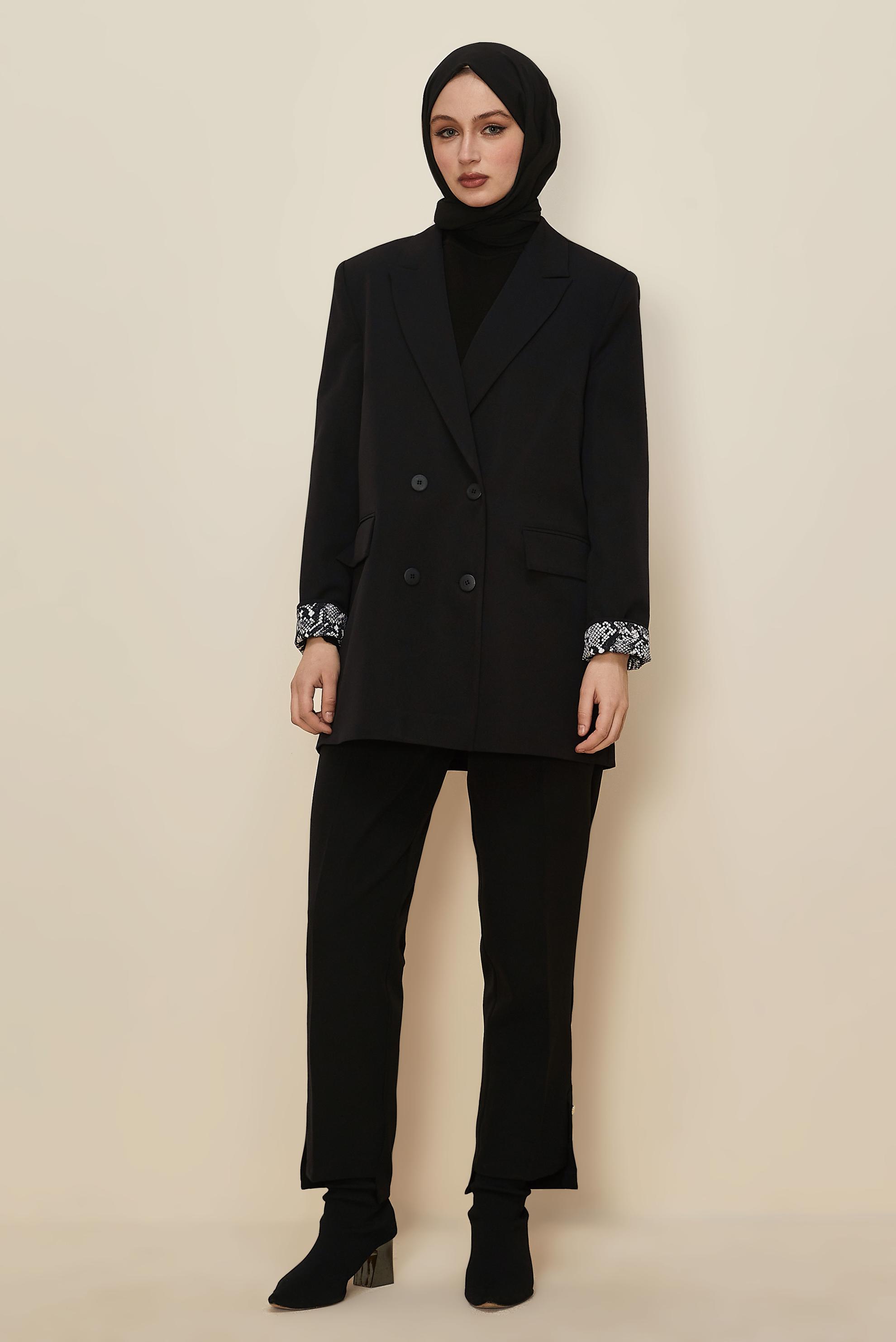 Hijab clothing BLACK BLAZER JACKET 46191